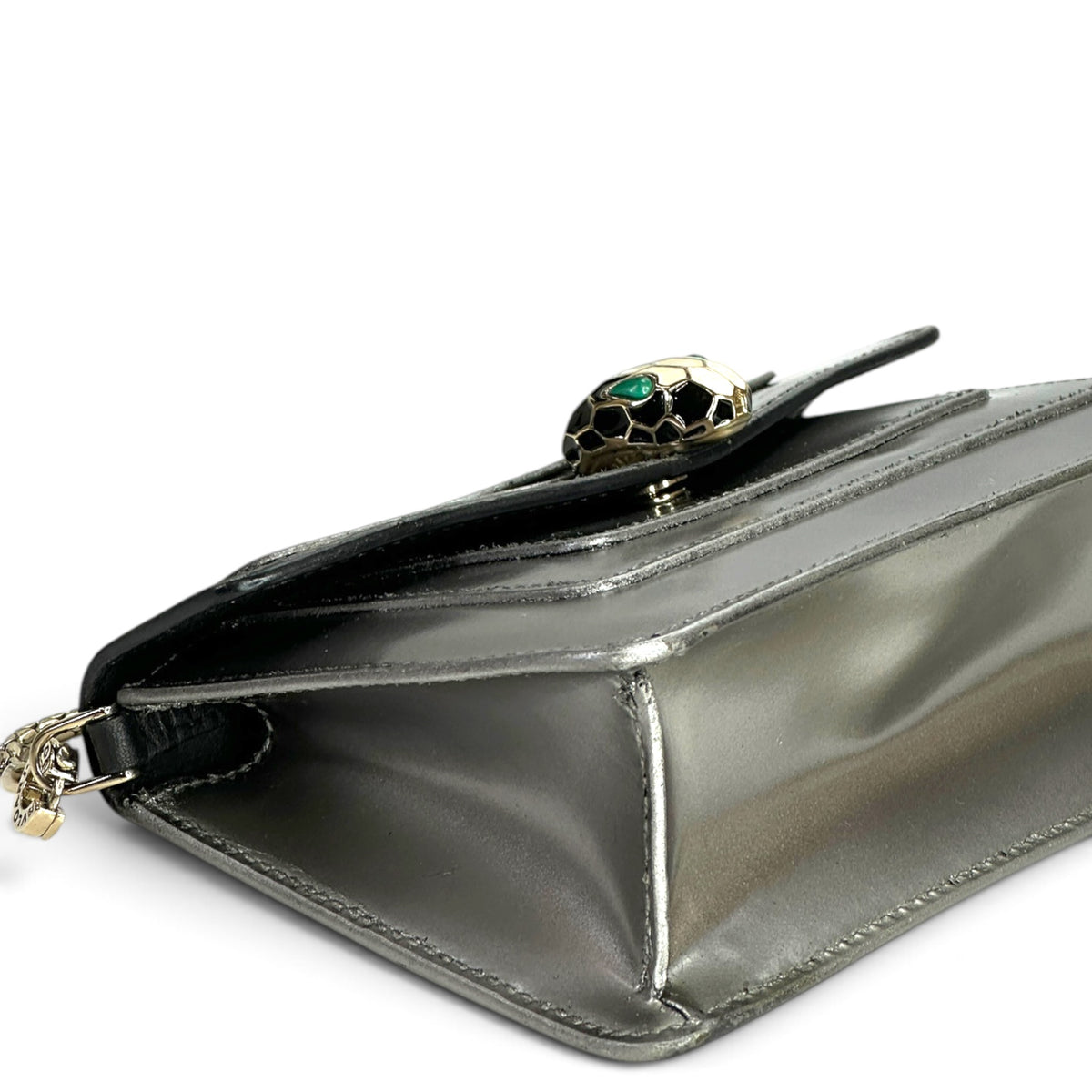 Bvlgari serpentine forever mettalic bronze mini shoulder bag