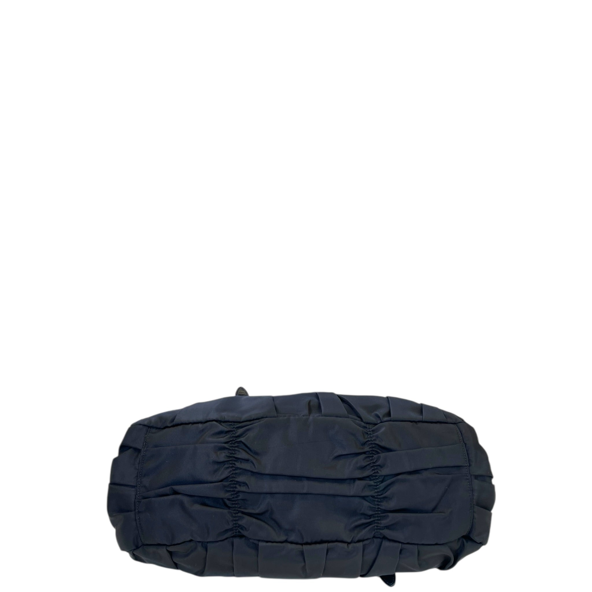 Prada Tessuto Gaufre Satchel Black Nylon Bag
