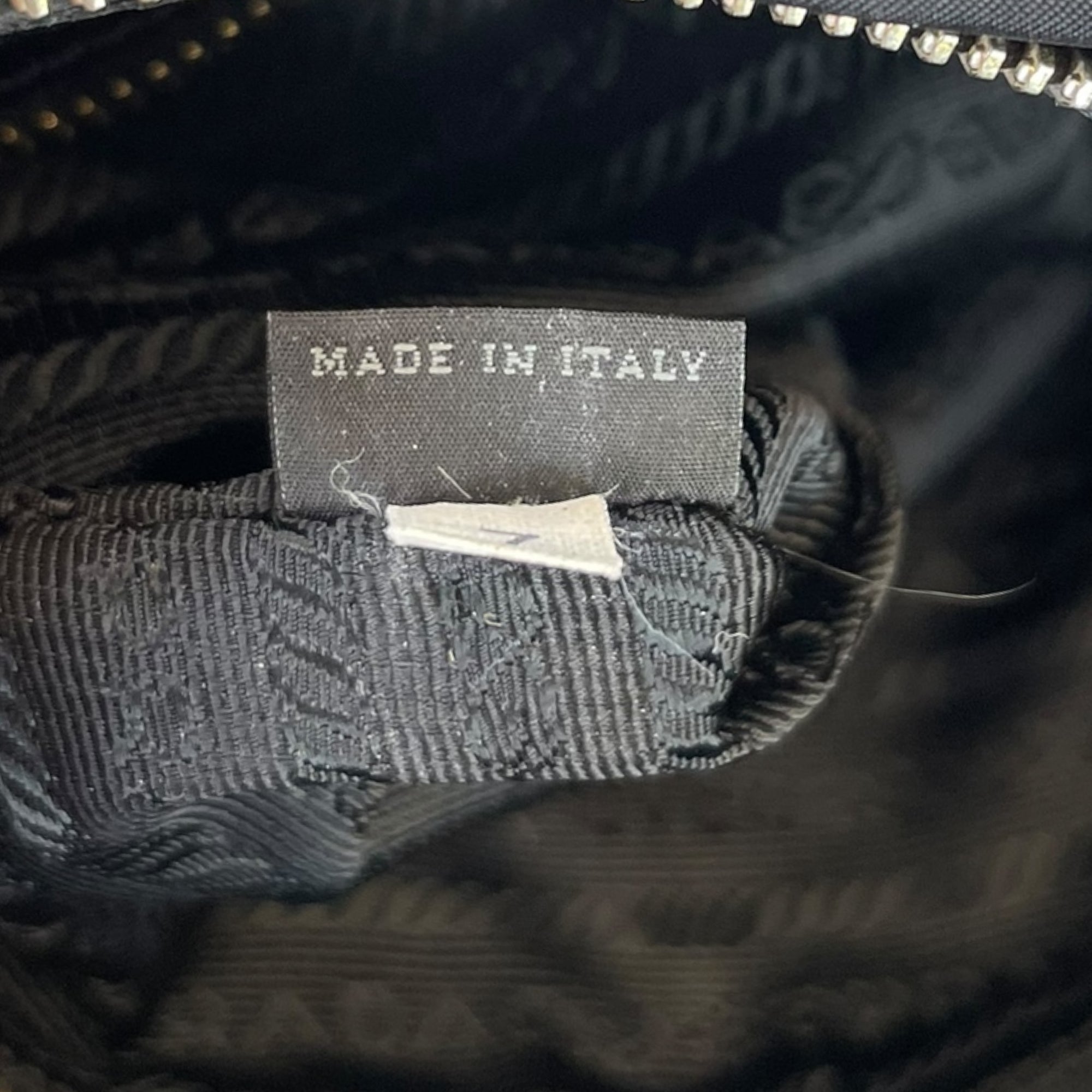 Prada Tessuto Gaufre Satchel Black Nylon Bag