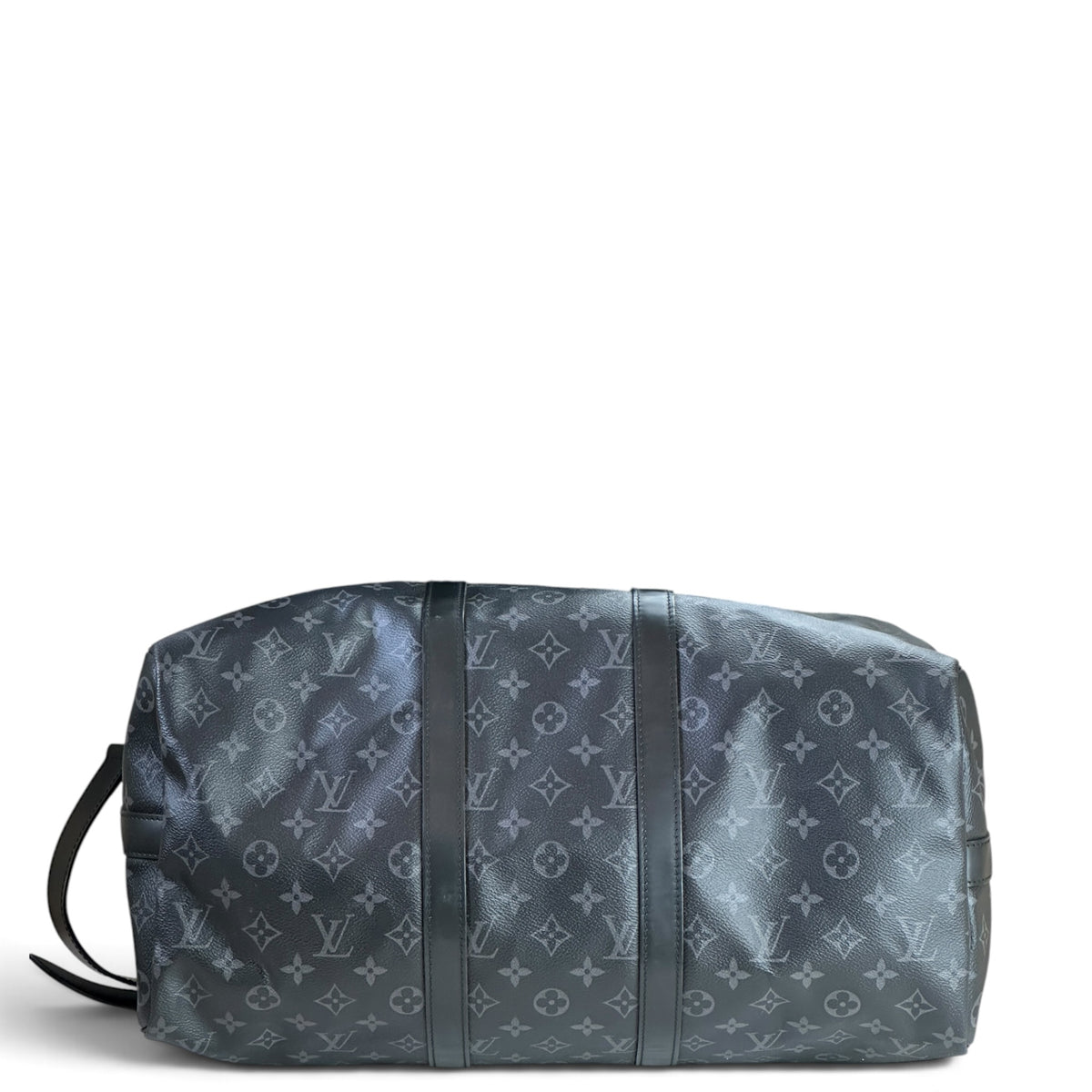 Louis Vuitton Keepall 45 Black Canvas Leather Bag