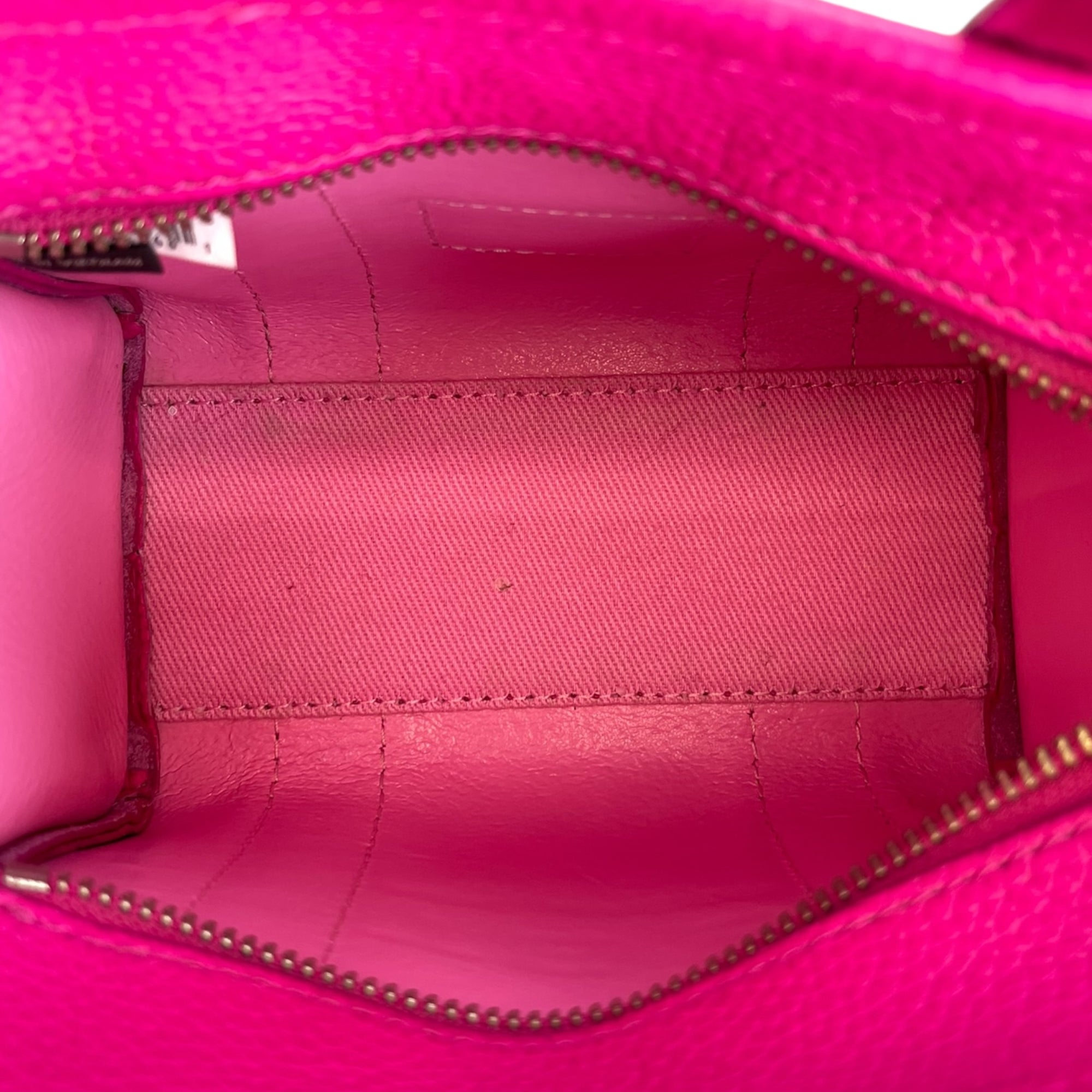 Marc Jacobs The Tote Bag Crossbody Raspberry Pink Leather