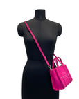 Marc Jacobs The Tote Bag Crossbody Raspberry Pink Leather
