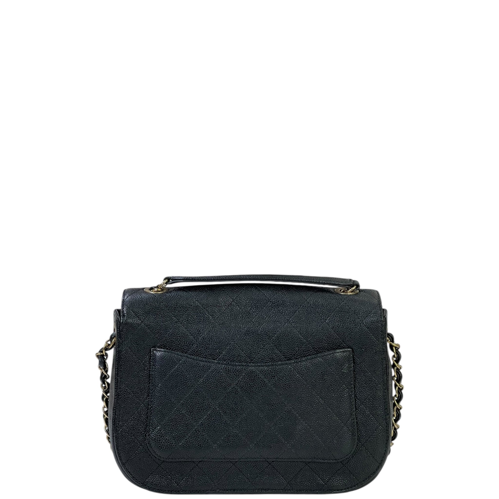 Chanel Coco Cuba Top Handle Bag Black Caviar Leather
