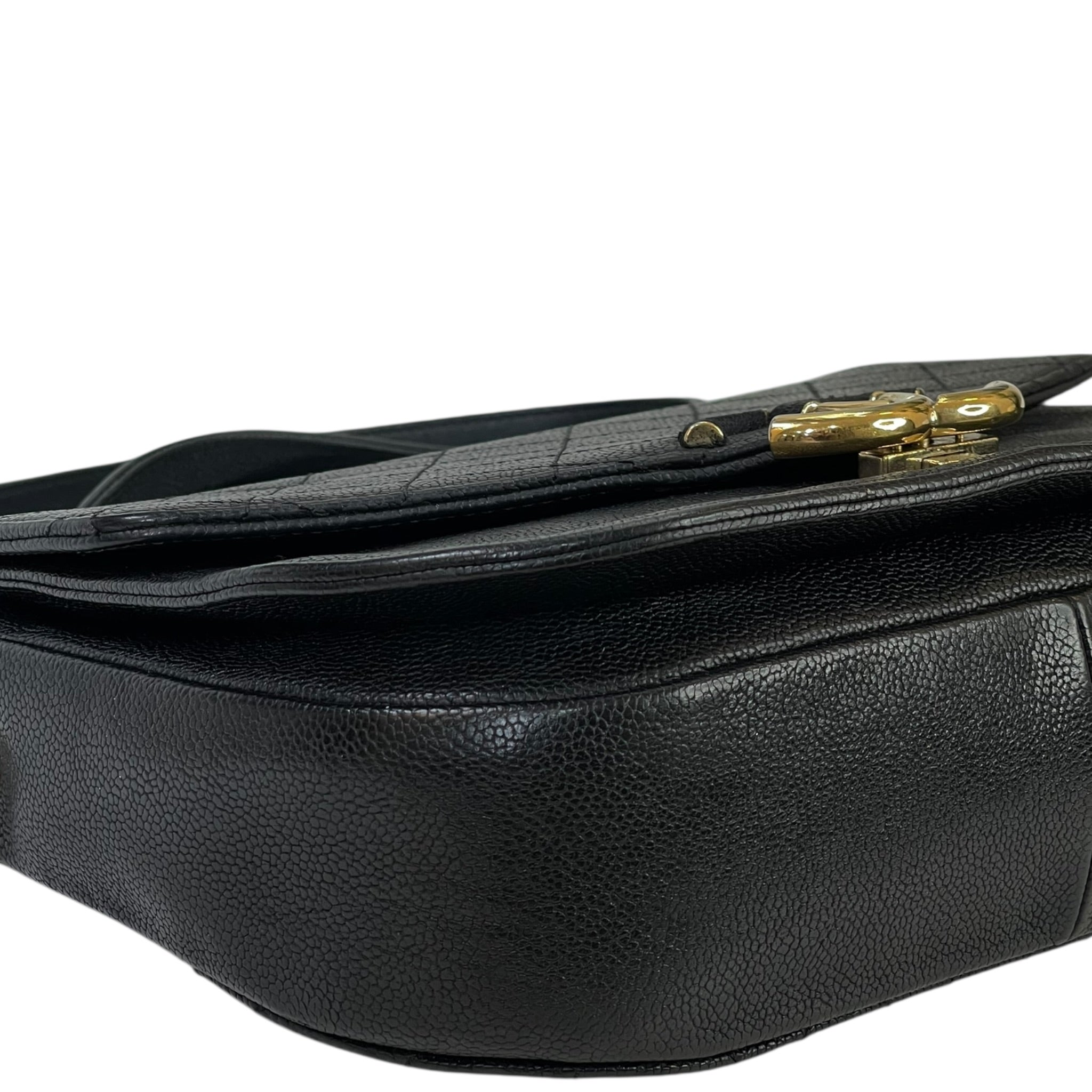 Chanel Coco Cuba Top Handle Bag Black Caviar Leather