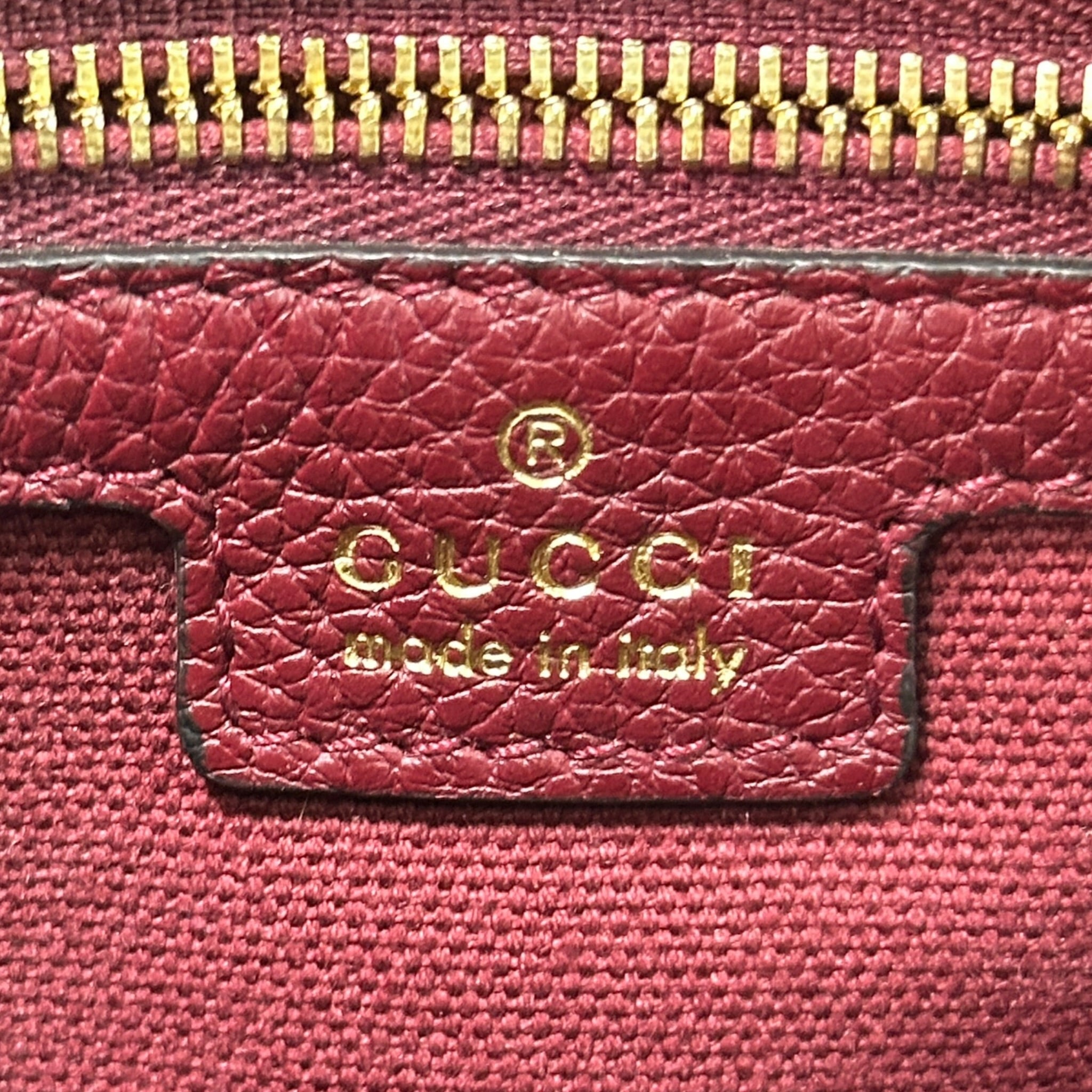 Gucci Jackie Small Burgundy Leather Bag
