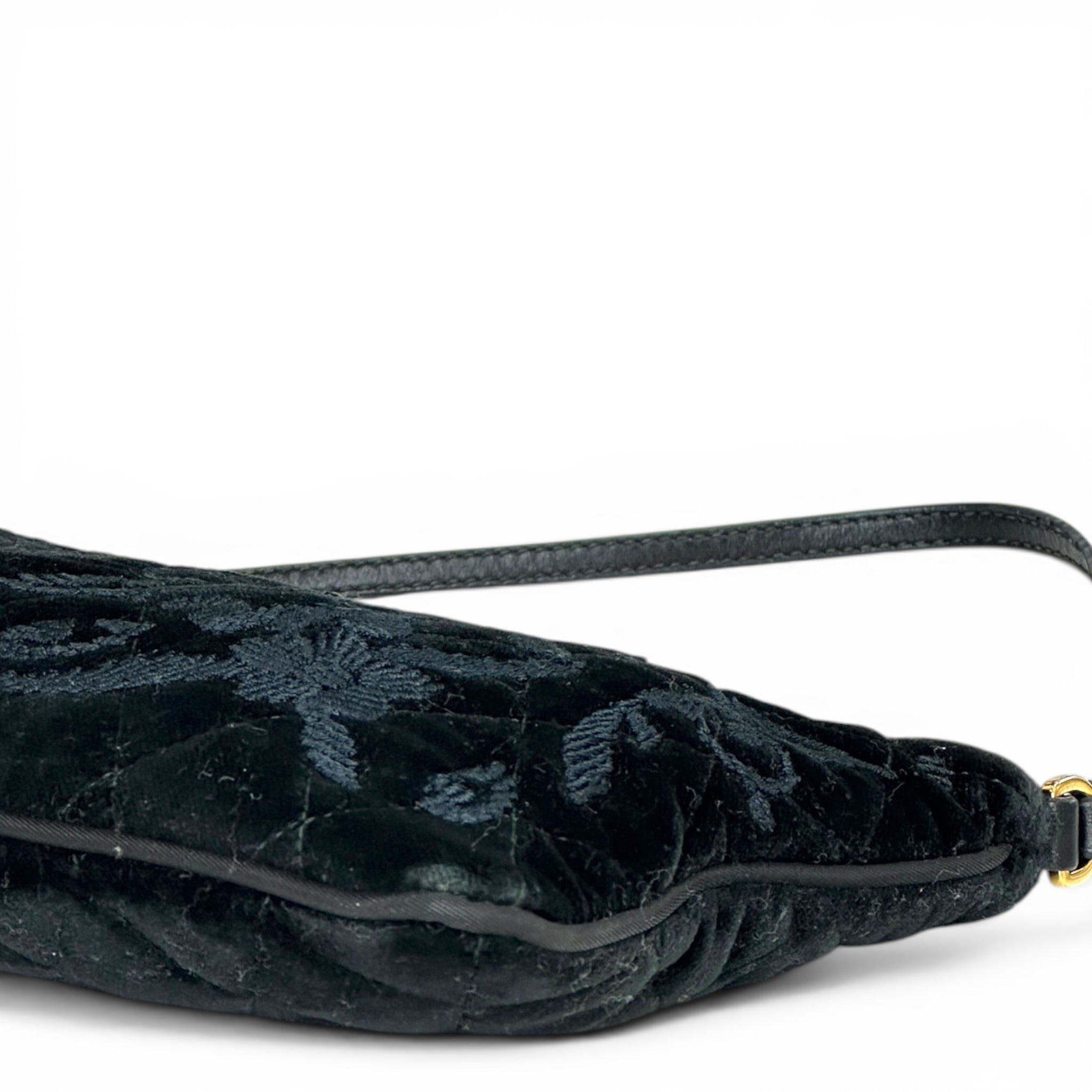 Prada Zip Top Black Shoulder Bag