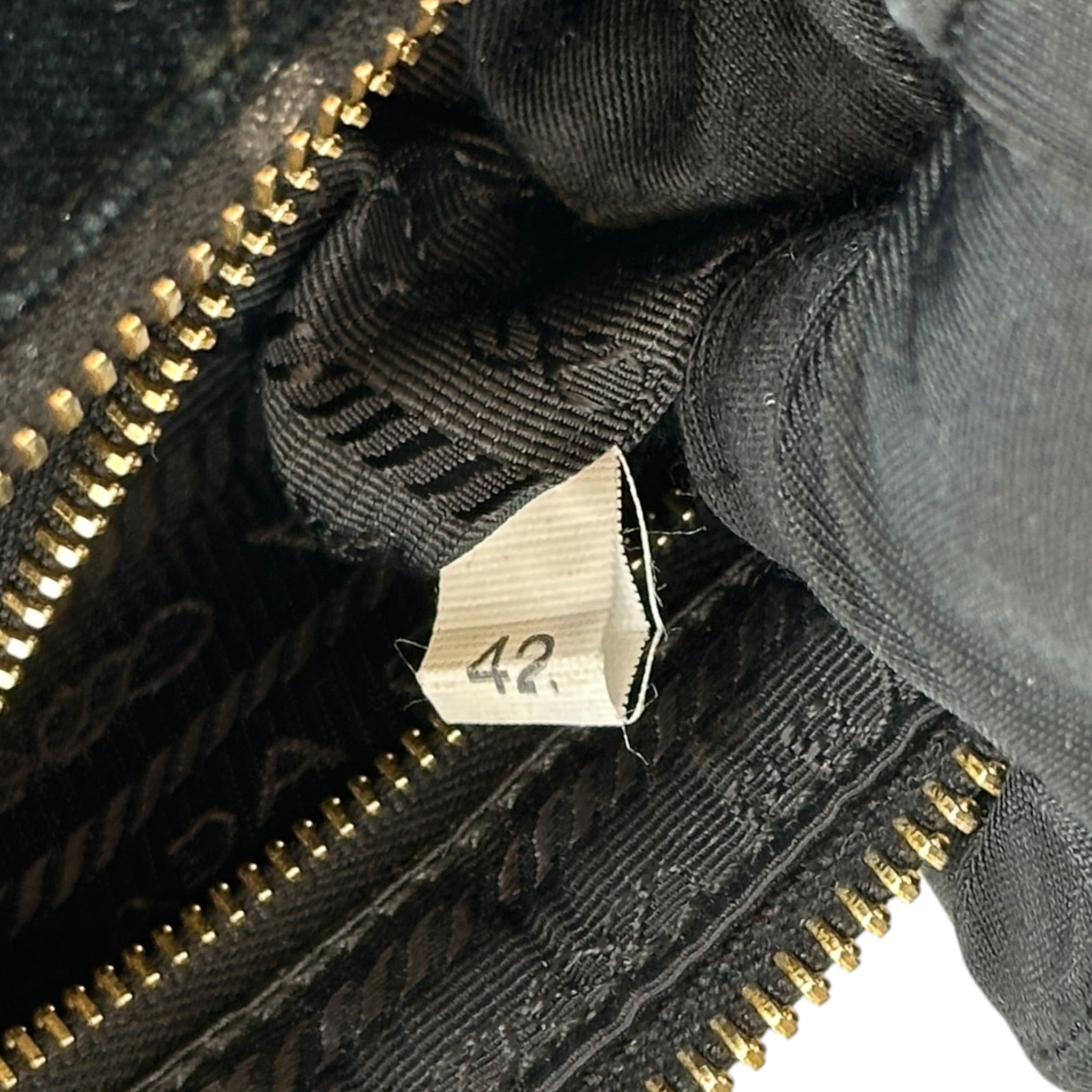 Prada Zip Top Black Shoulder Bag