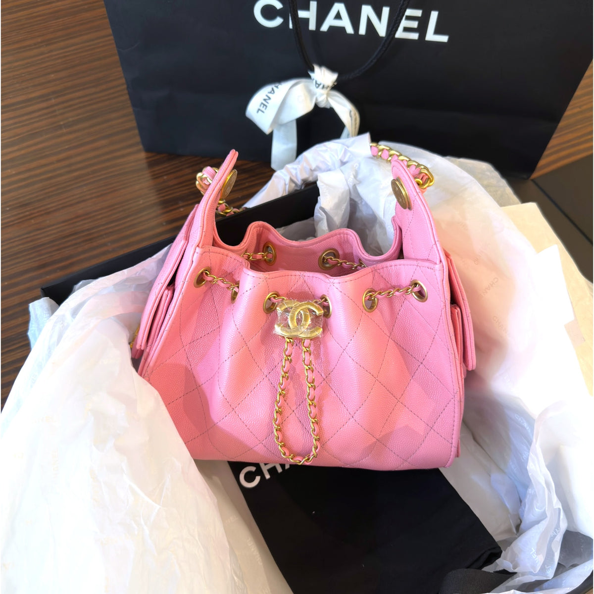 Pre order chanel 25 mini pink