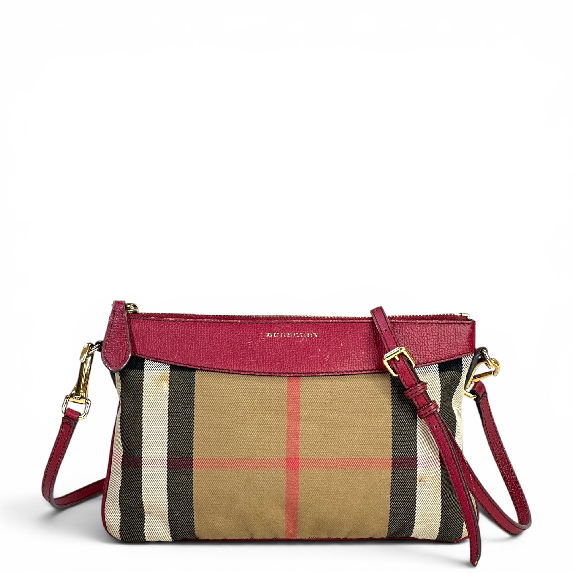 Burberry Derby Peyton House Check Crossbody Bag