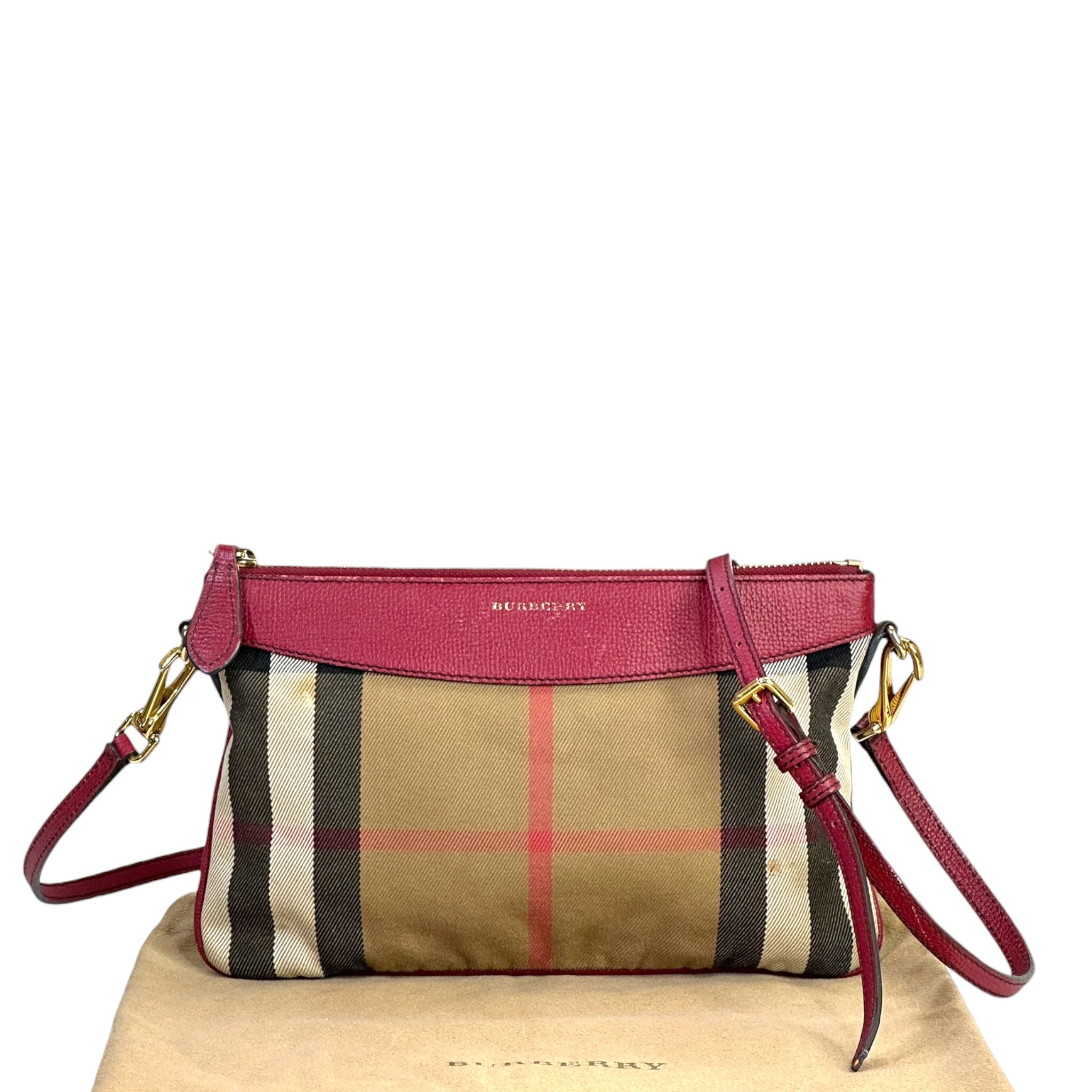 Burberry Derby Peyton House Check Crossbody Bag