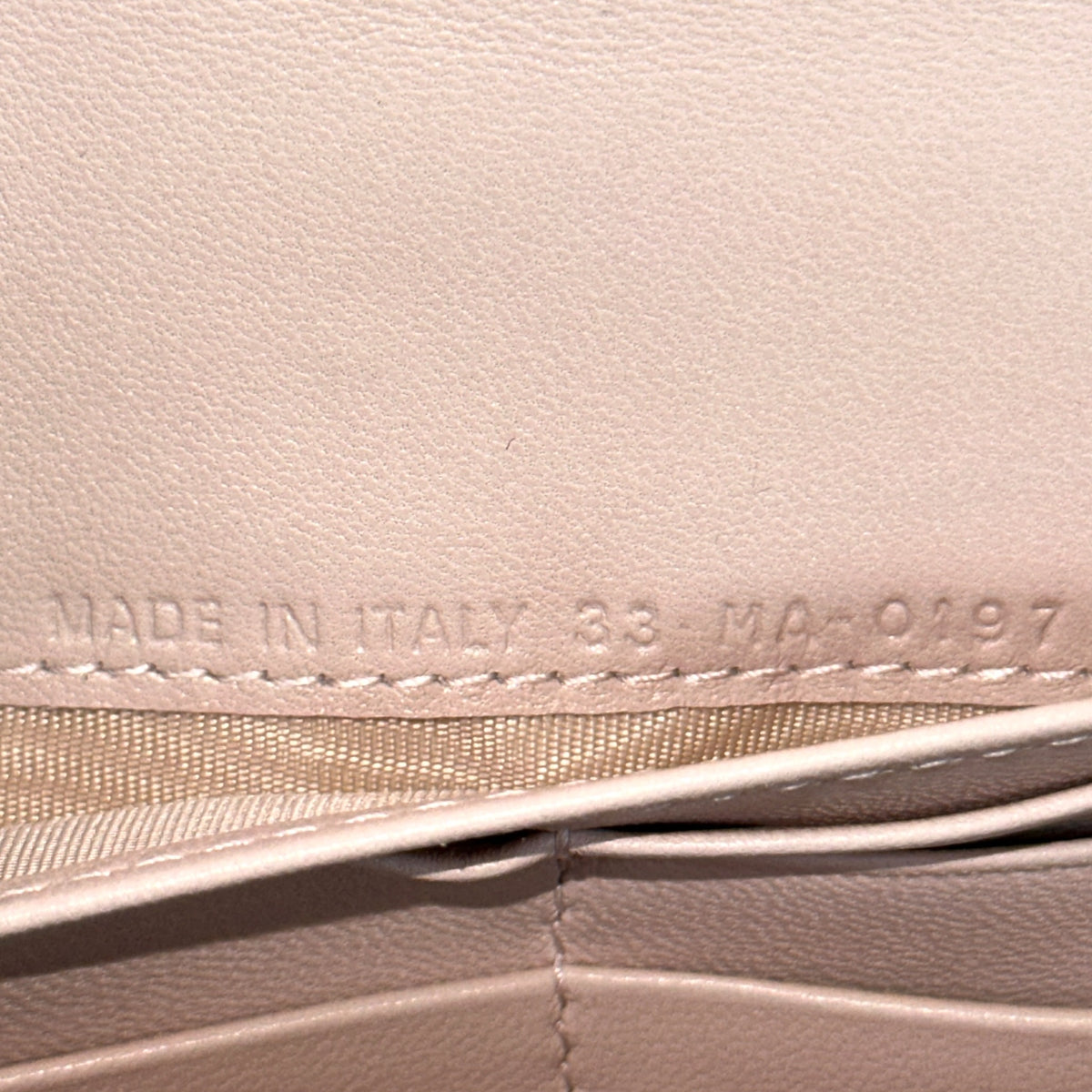 lady dior powder pink lamb skin wallet