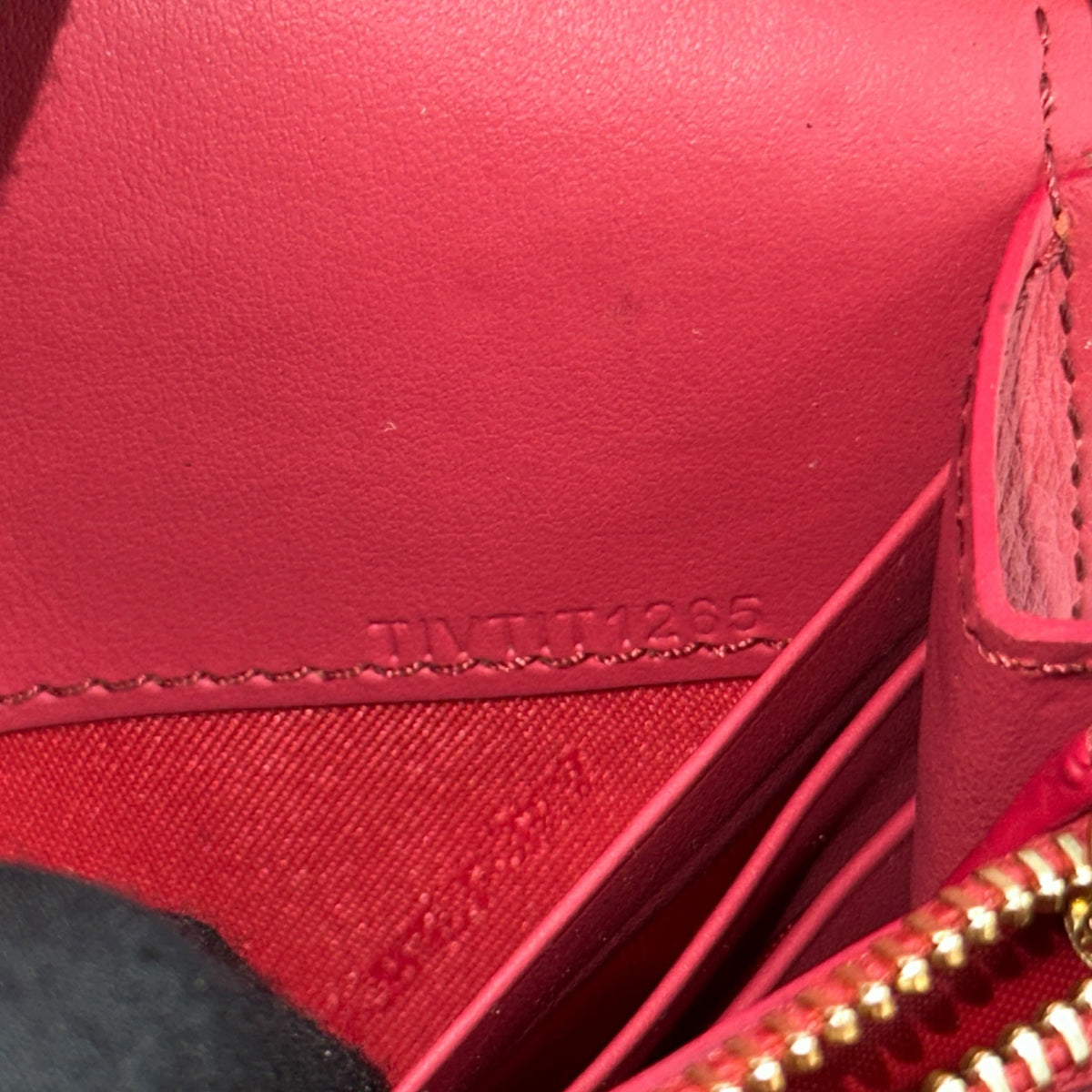Burberry Haymarket Check Coral Leather Wallet on Chain Bag
