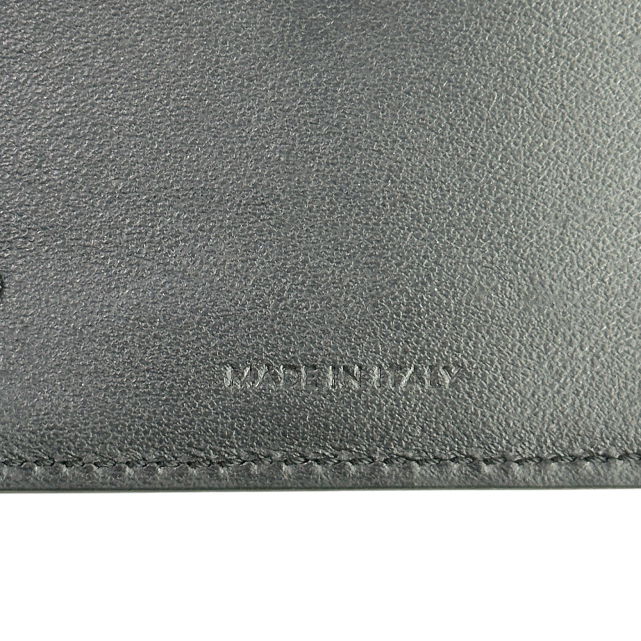 Celine Triomphe Compact Wallet Small Black Shiny Calfskin