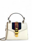 Gucci Sylvie White Leather Bag