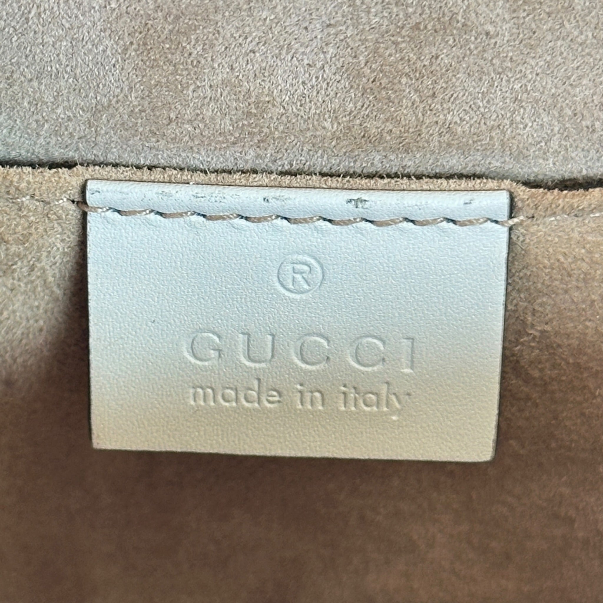 Gucci Sylvie White Leather Bag