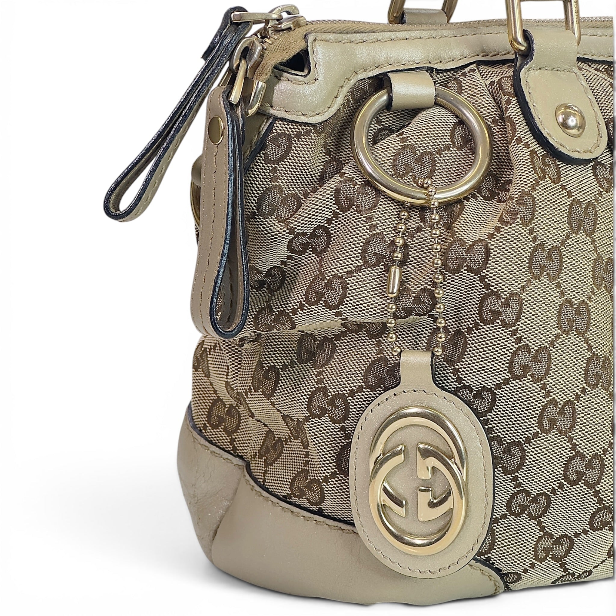 Gucci Sukey Gg Monogram Canvas Handbag