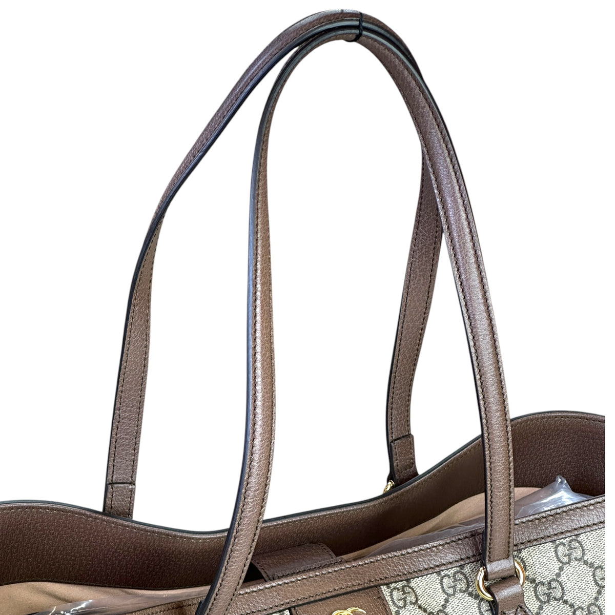 Gucci Ophedelia Medium Canvas Leather Tote Bag