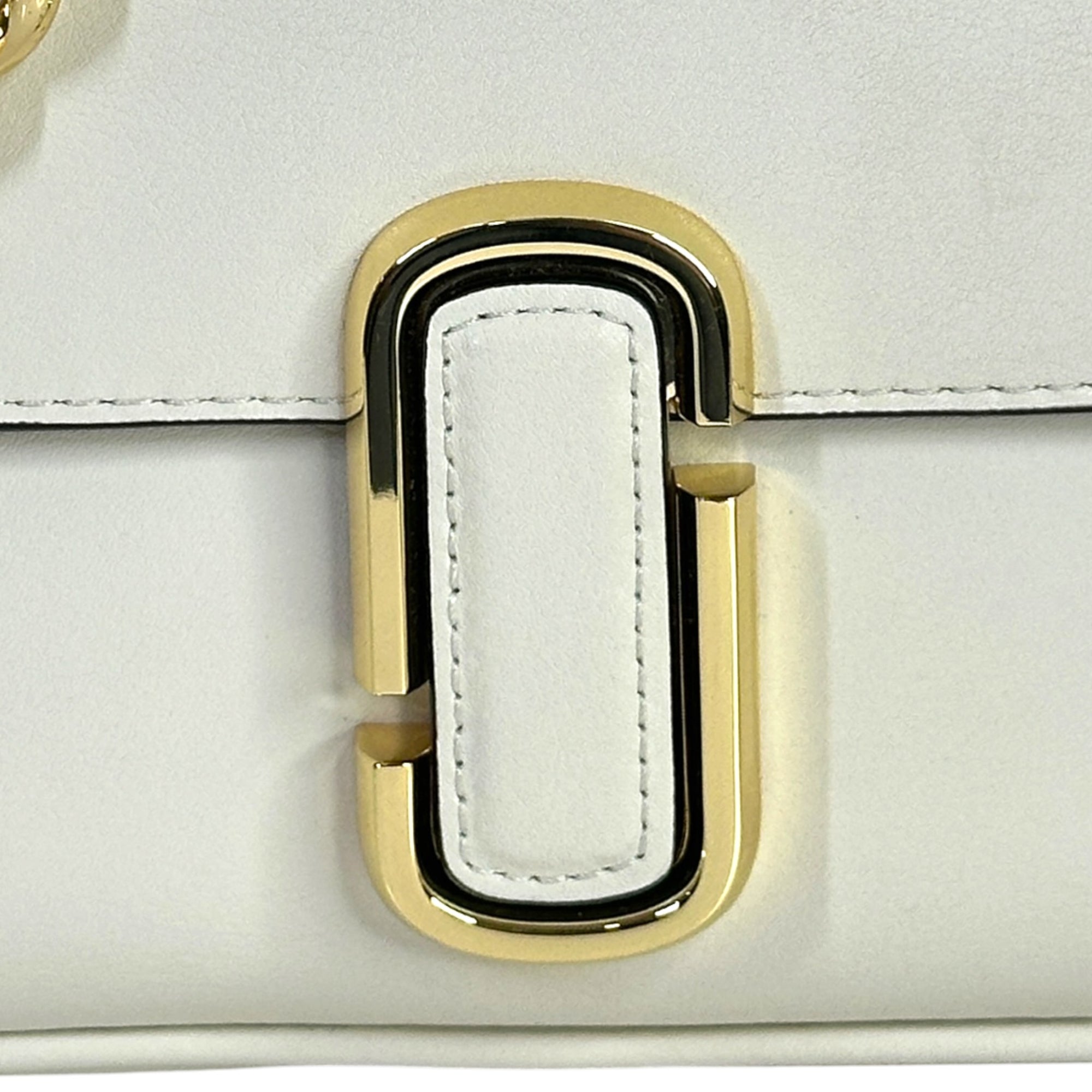 Marc Jacobs The J Marc White Leather Shoulder Bag
