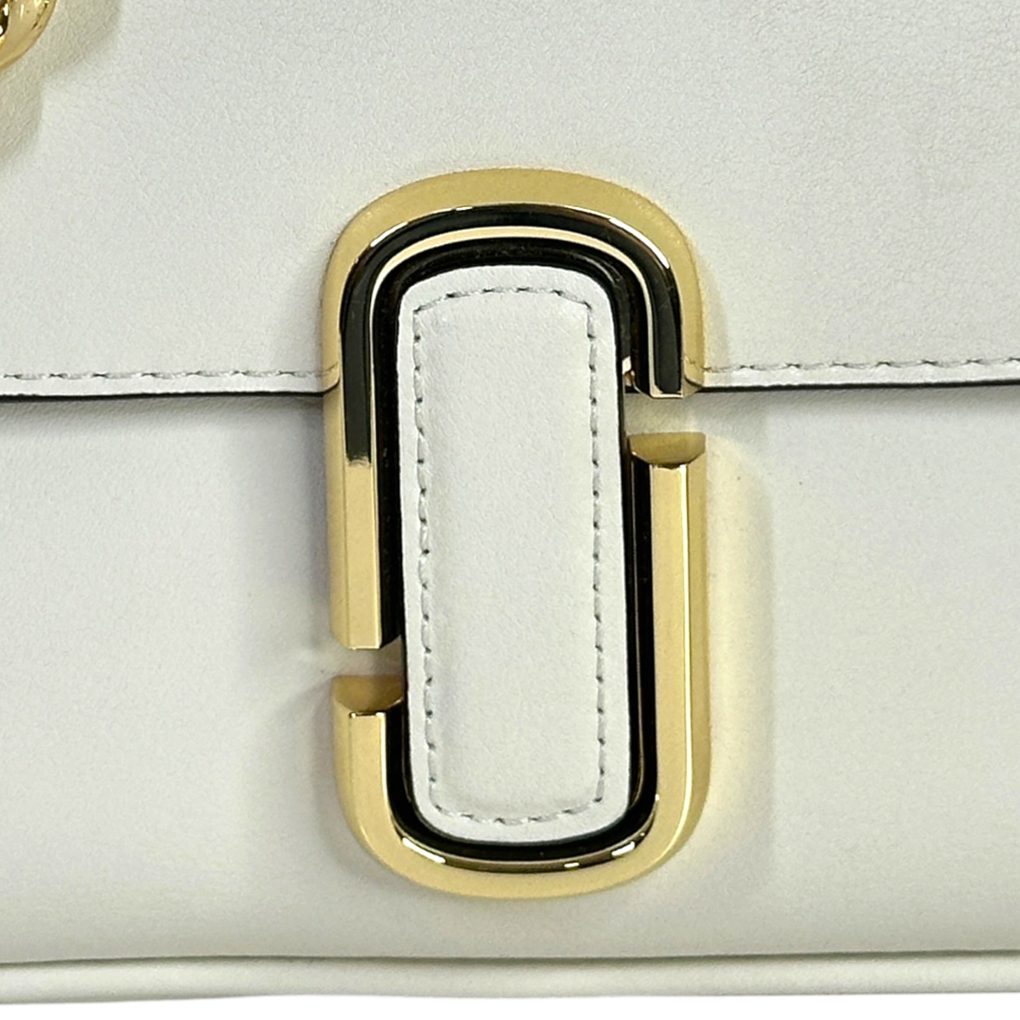 Marc Jacobs The J Marc White Leather Shoulder Bag