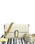 Marc Jacobs The J Marc White Leather Shoulder Bag