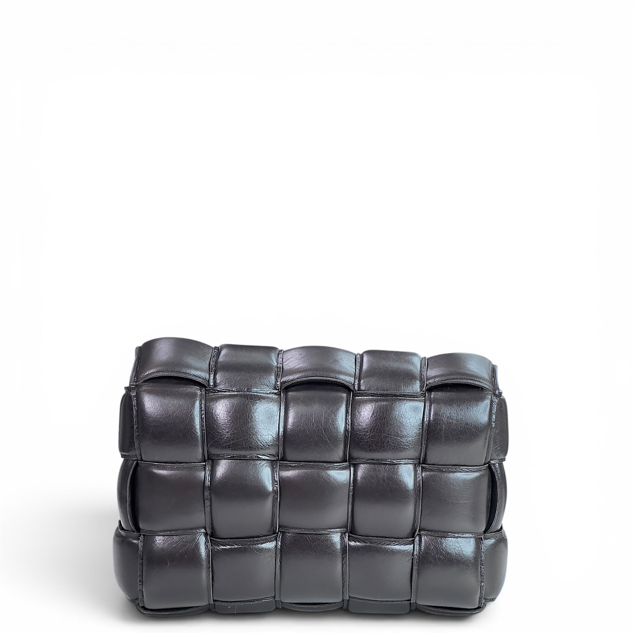 Bottega Veneta Padded Dark Brown Leather Cassette Bag