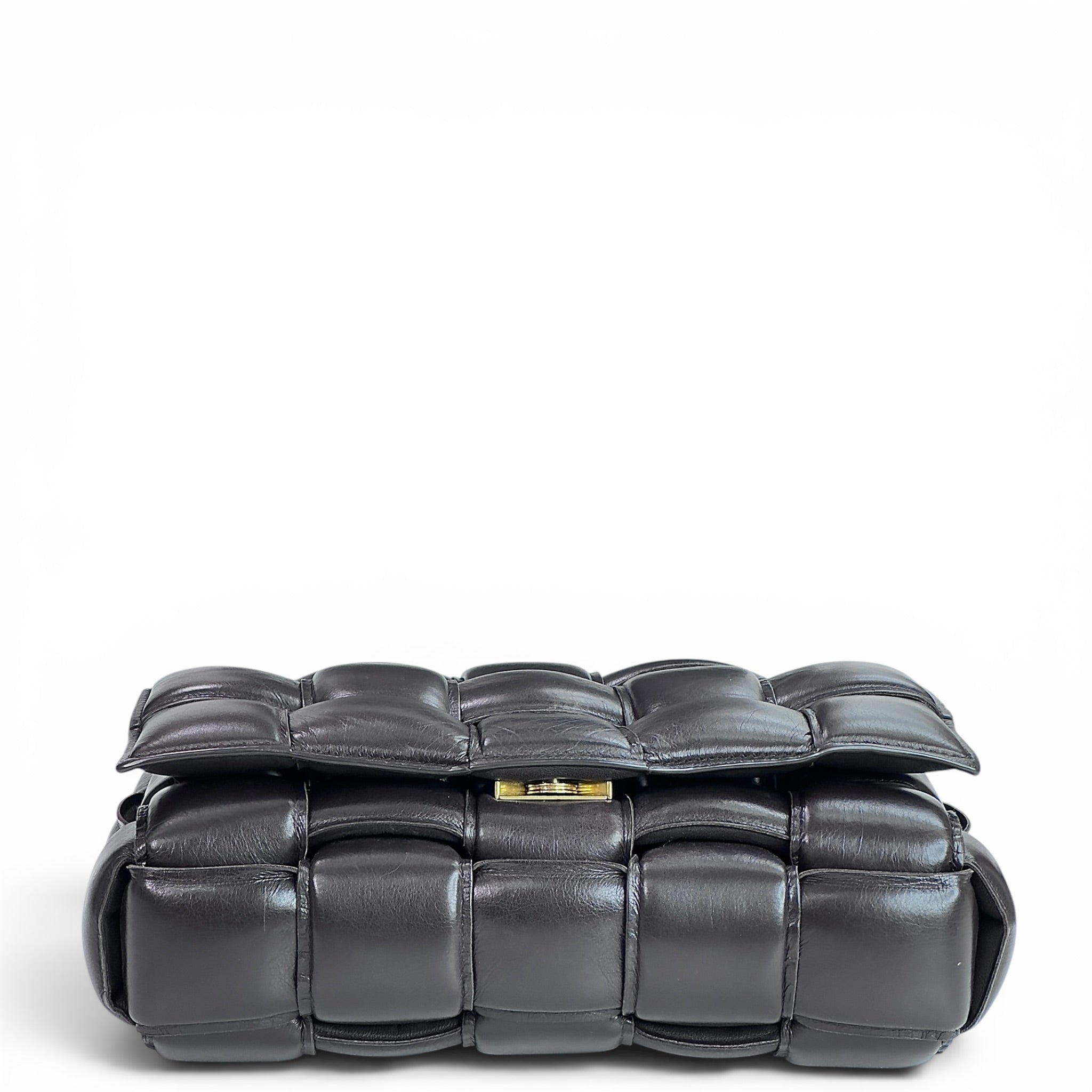 Bottega Veneta Padded Dark Brown Leather Cassette Bag