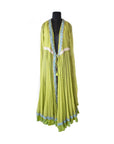 Anamika Khanna Green Open Gown With Pants