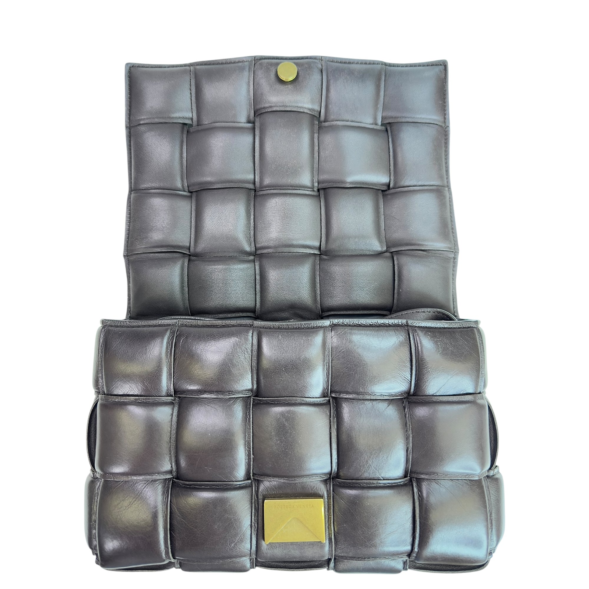 Bottega Veneta Padded Dark Brown Leather Cassette Bag