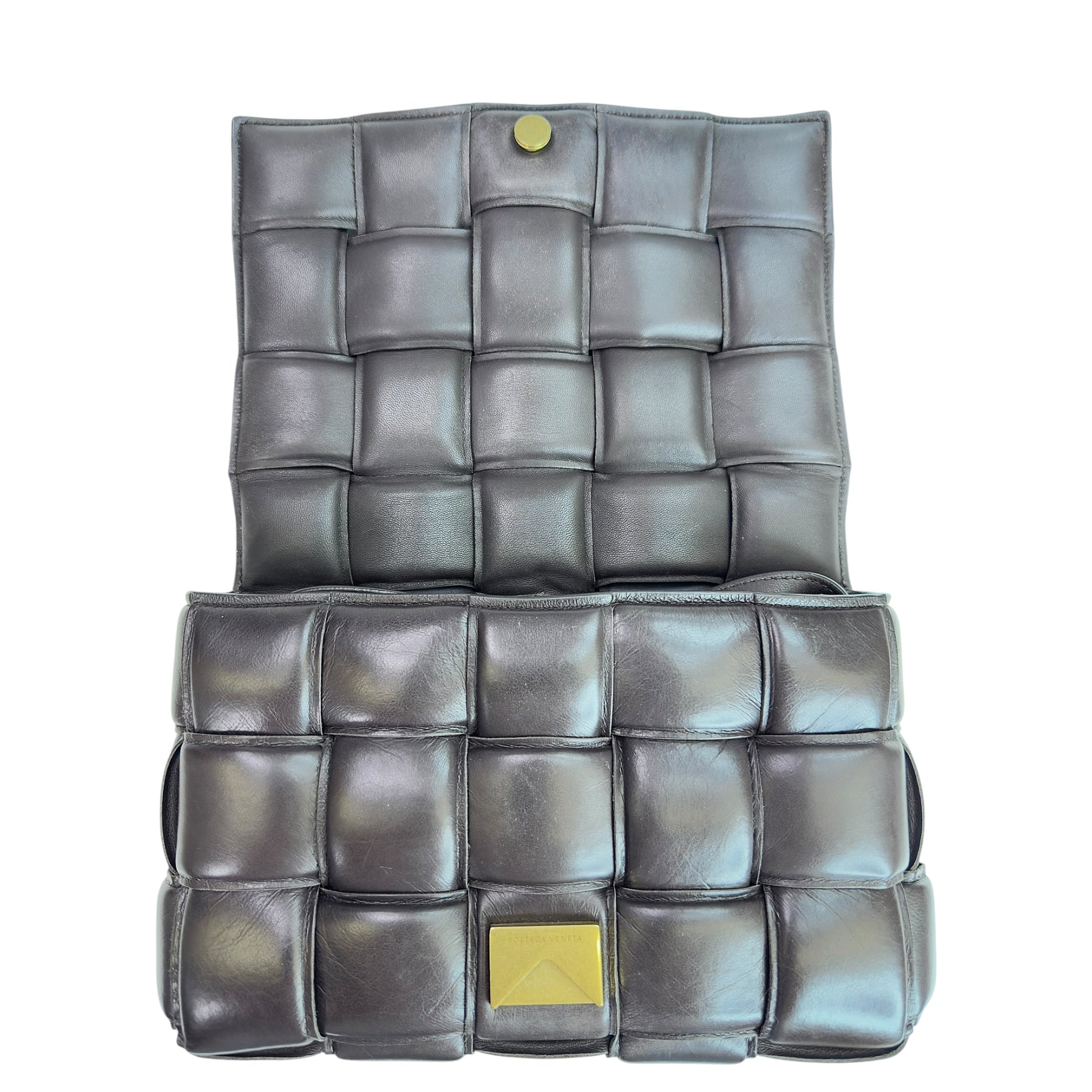 Bottega Veneta Padded Dark Brown Leather Cassette Bag
