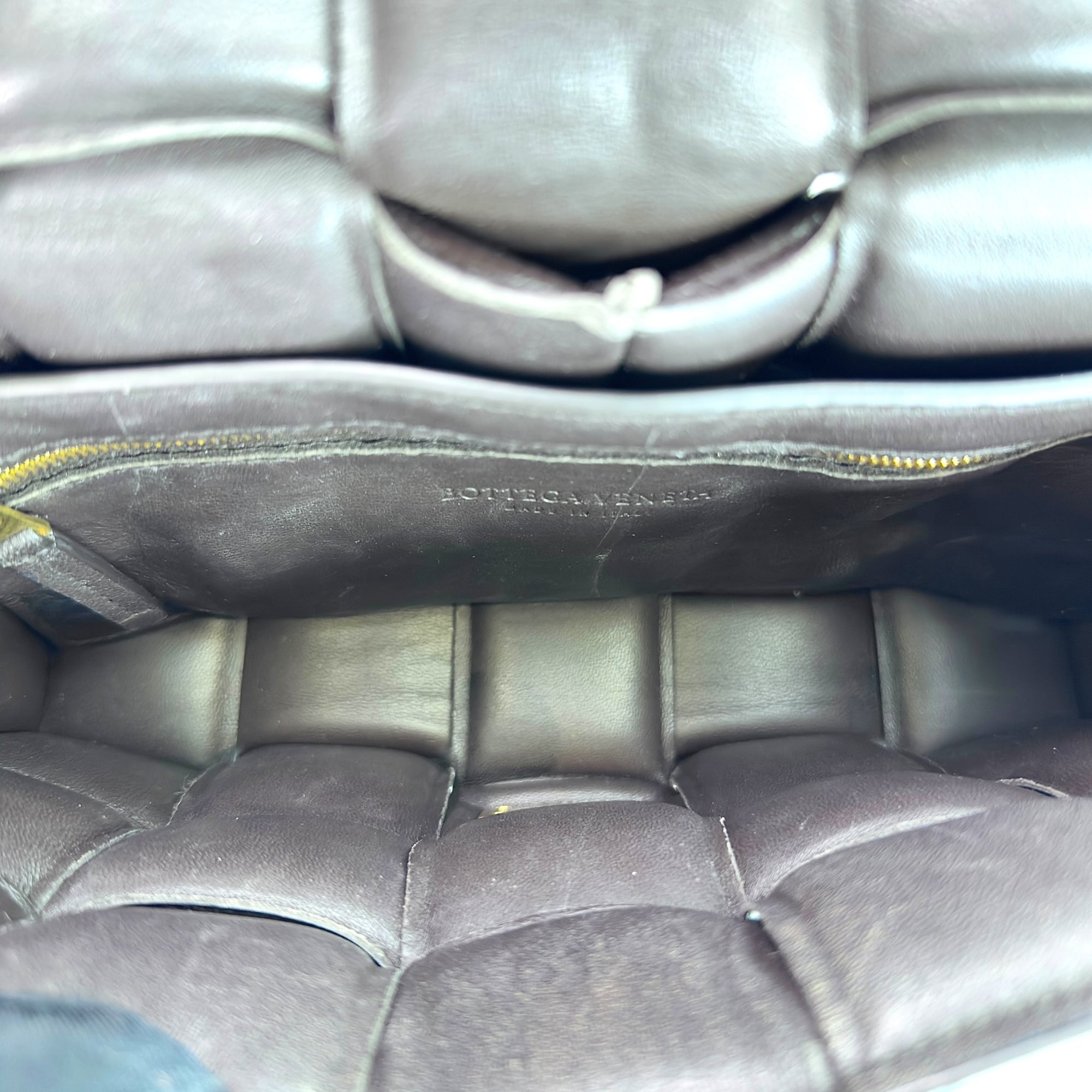 Bottega Veneta Padded Dark Brown Leather Cassette Bag
