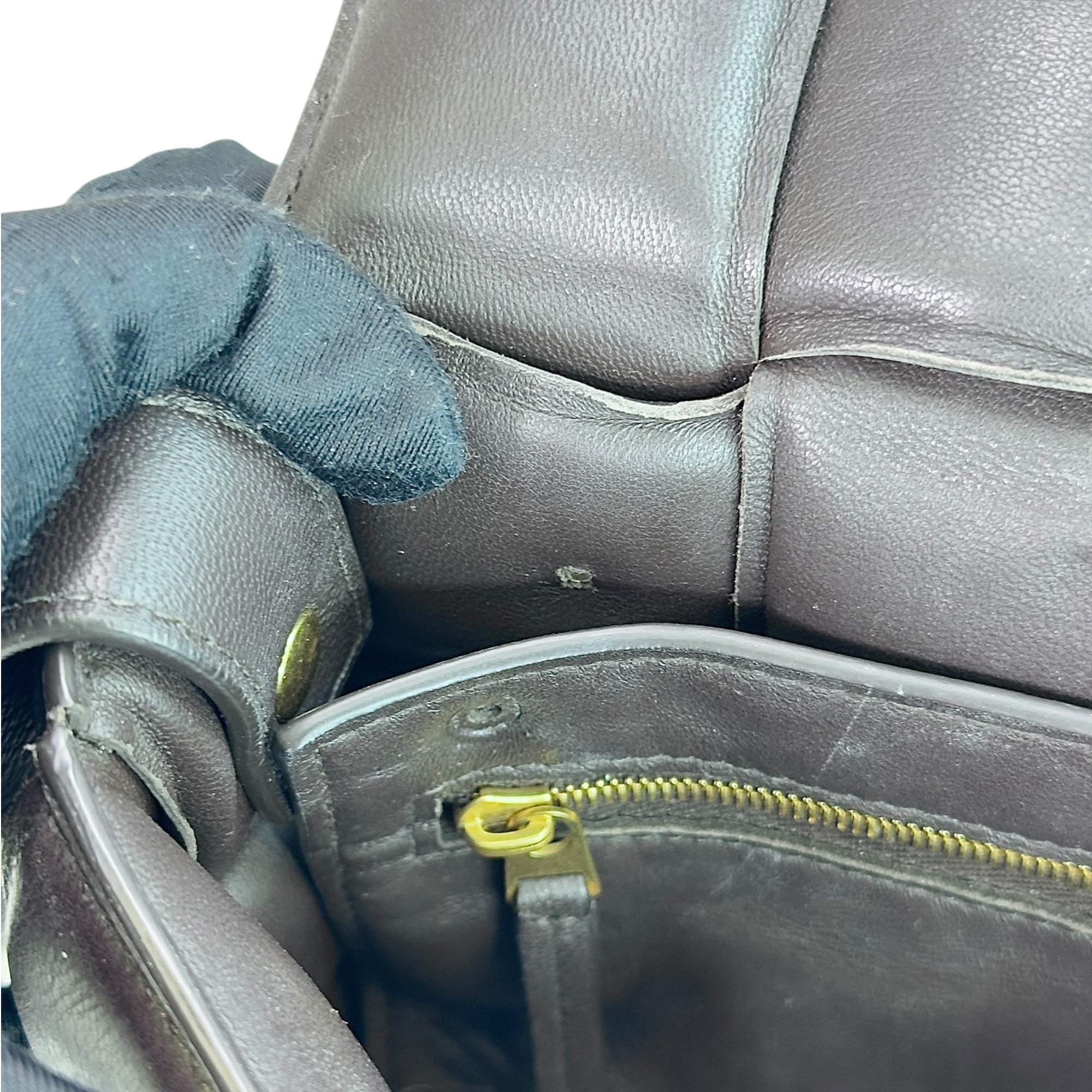 Bottega Veneta Padded Dark Brown Leather Cassette Bag