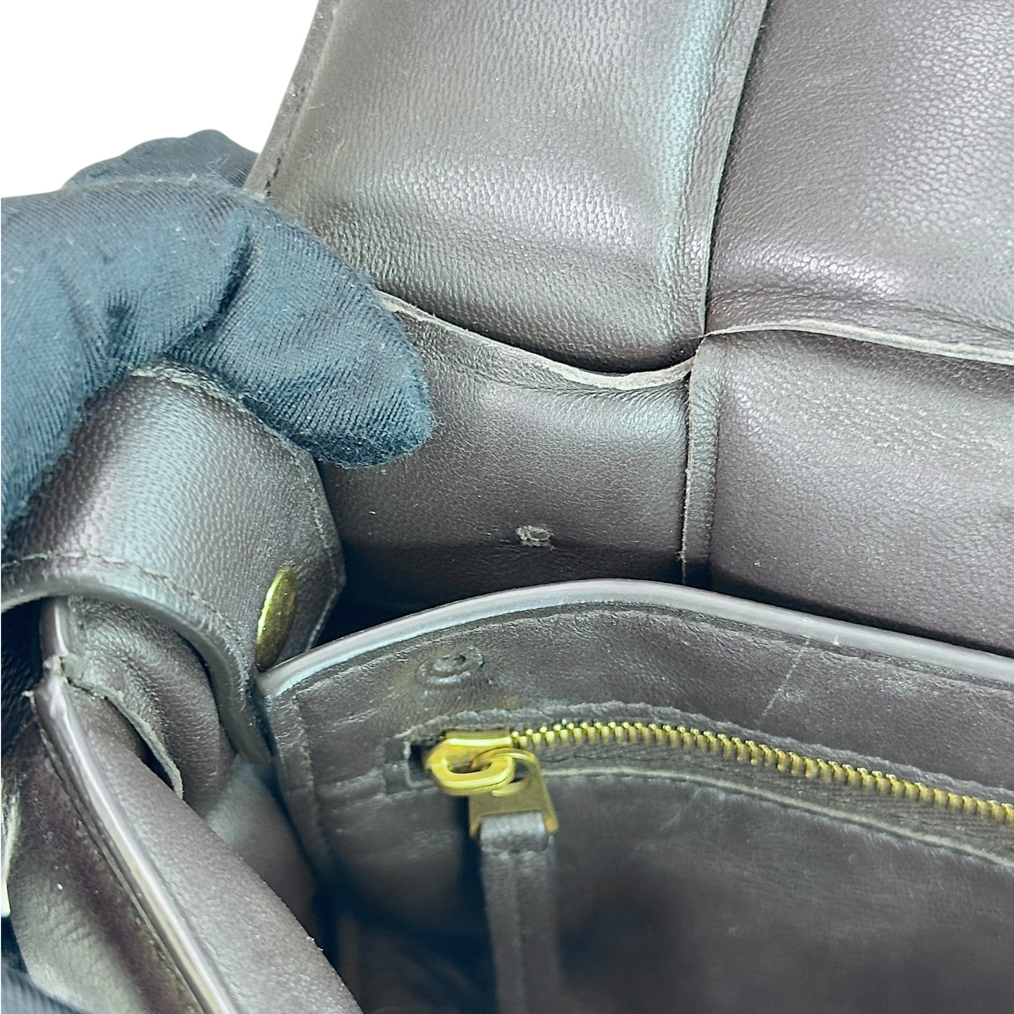 Bottega Veneta Padded Dark Brown Leather Cassette Bag