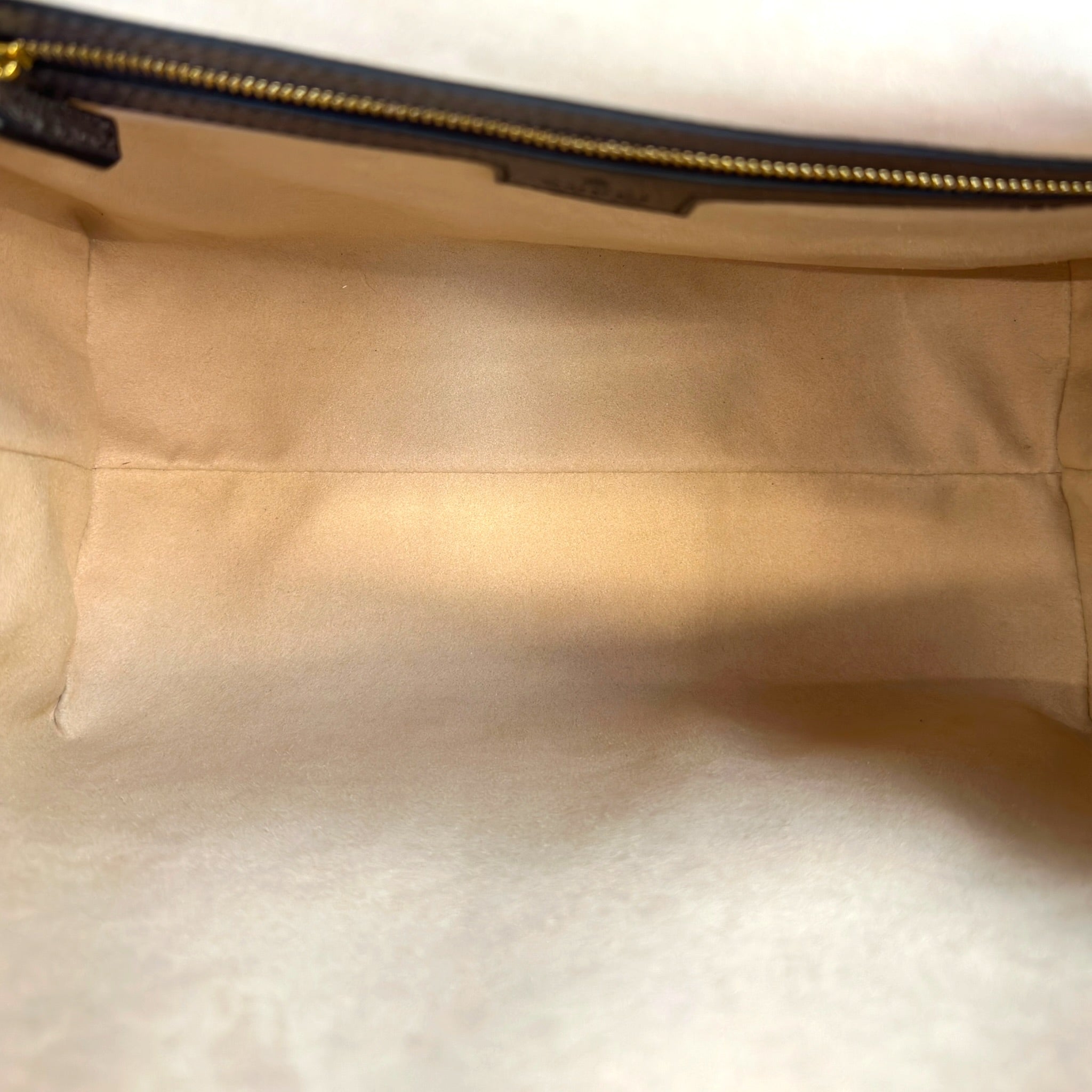 Gucci Ophidia GG Top Handle Bag Large Web Beige GG Supreme Canvas