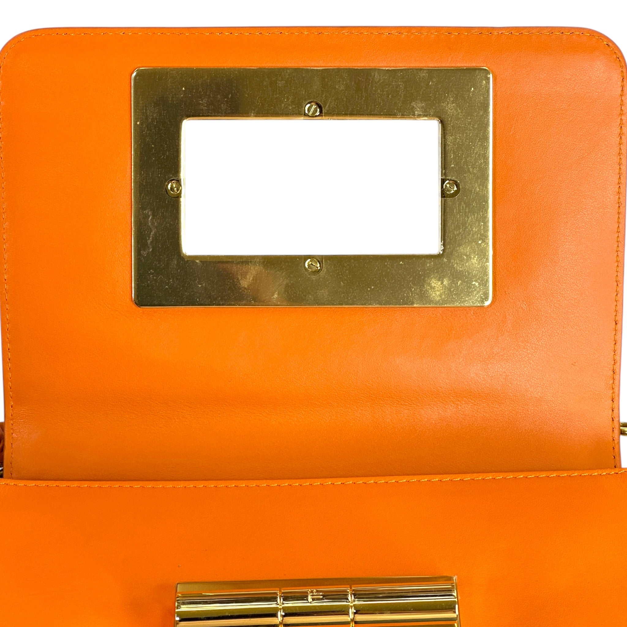 Tom Ford Natalia orange leather shoulder bag