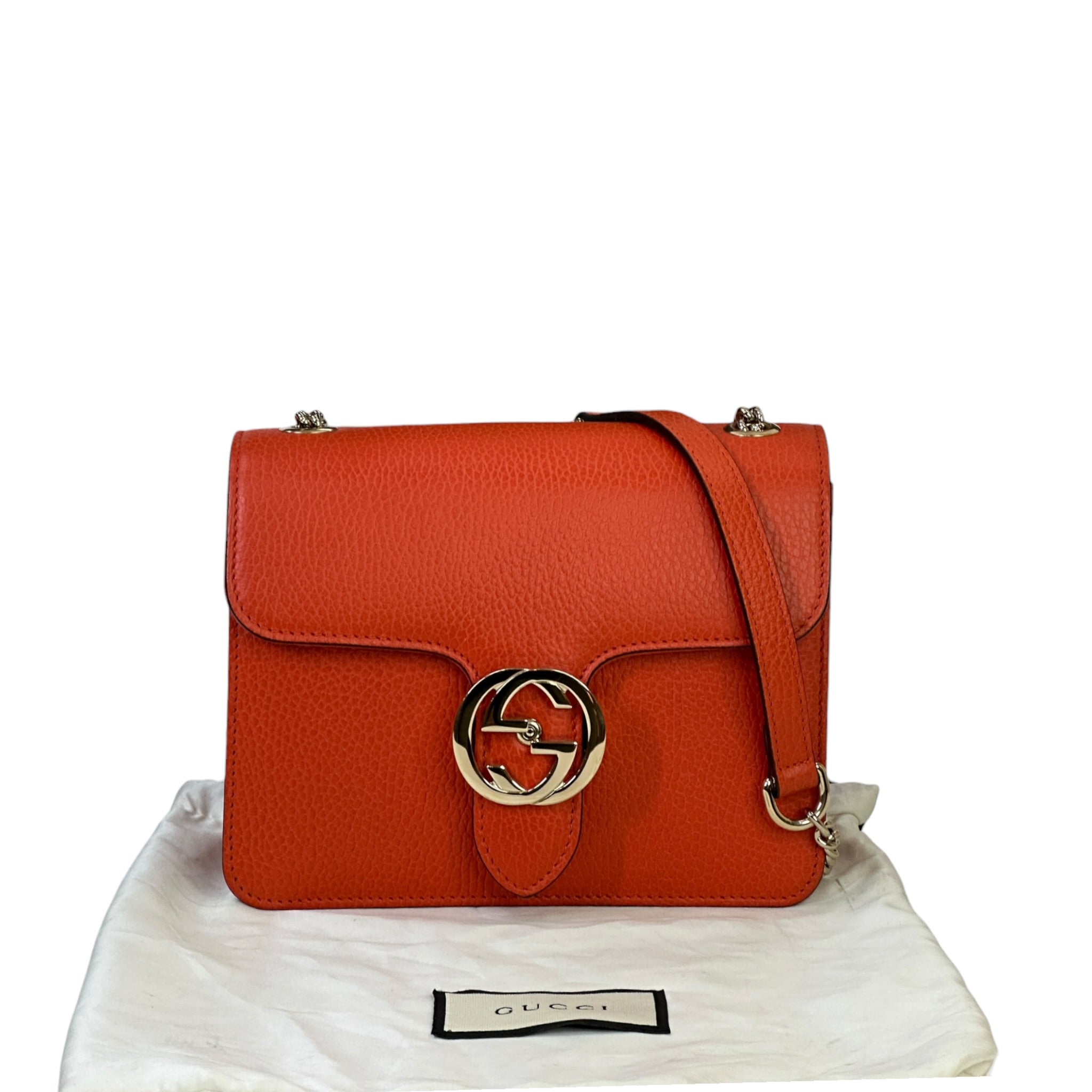 Gucci Dollar Interlocking G Leather Crossbody Bag
