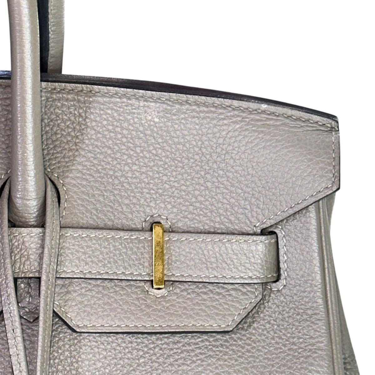 Hermes Birkin 35 Etoupe GHW Togo Leather Bag