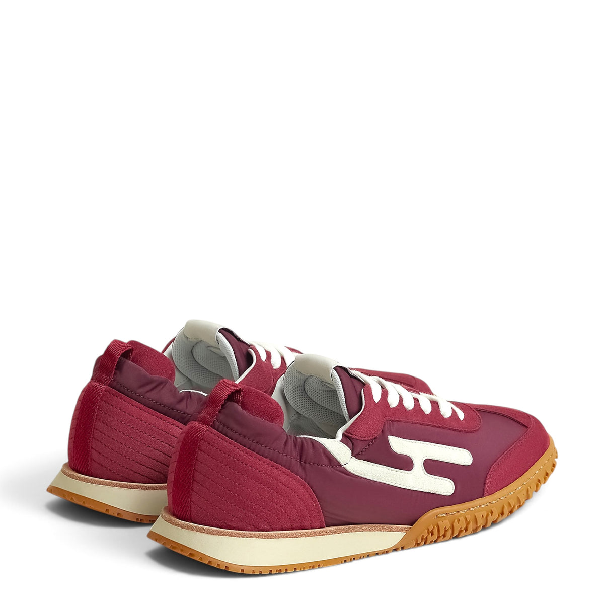 Hermes Jet Burgundy Suede Goatskin Sneaker EU 39.5