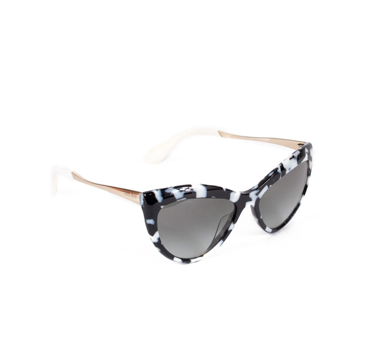 Black &amp; White cat print Sunglasses