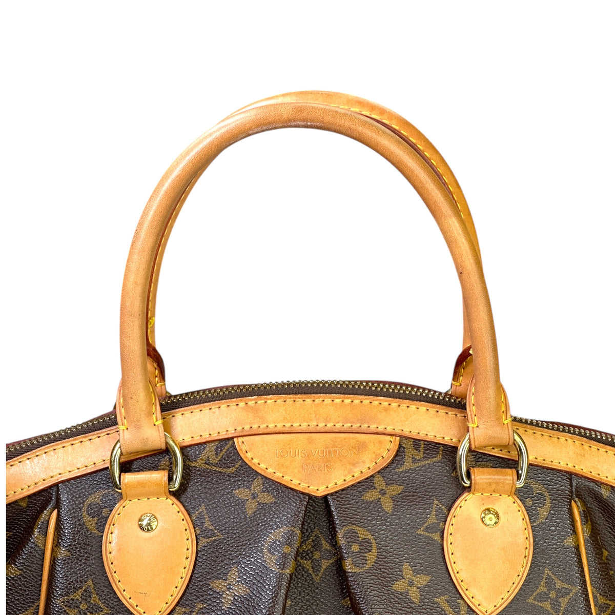 Louis Vuitton tivoli pm medium brown leather bag