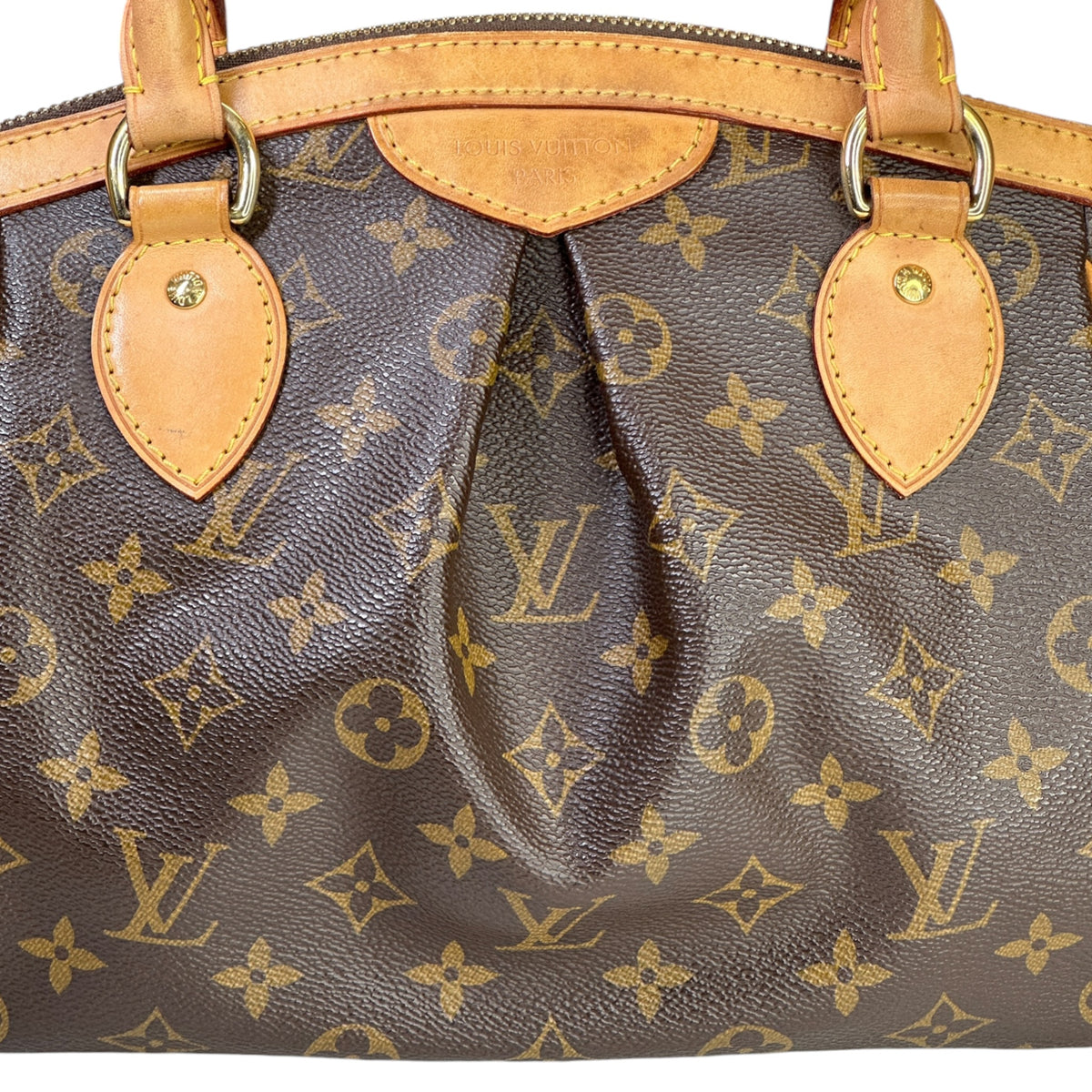 Louis Vuitton tivoli pm medium brown leather bag
