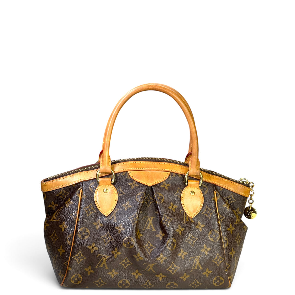 Louis Vuitton tivoli pm medium brown leather bag