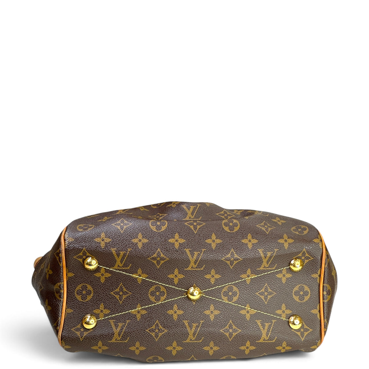 Louis Vuitton tivoli pm medium brown leather bag