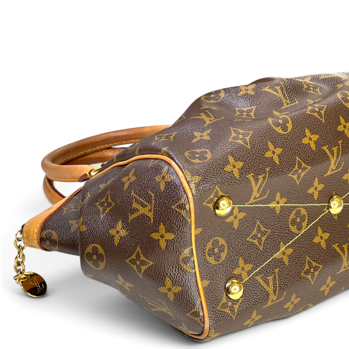 Louis Vuitton tivoli pm medium brown leather bag