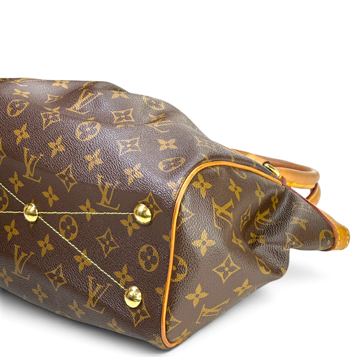 Louis Vuitton tivoli pm medium brown leather bag