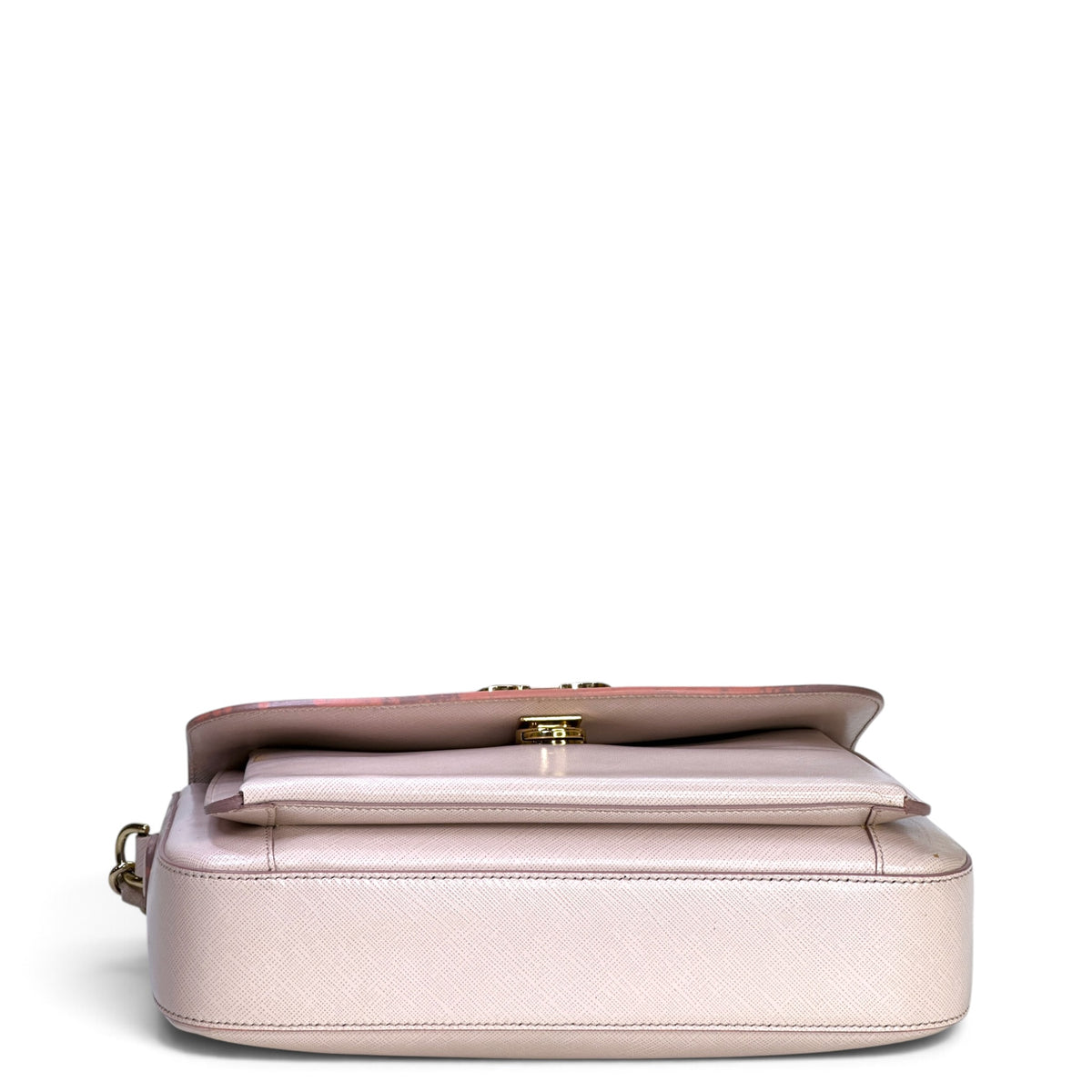 Salvatore Ferrgamo flap beige leather crossbody bag