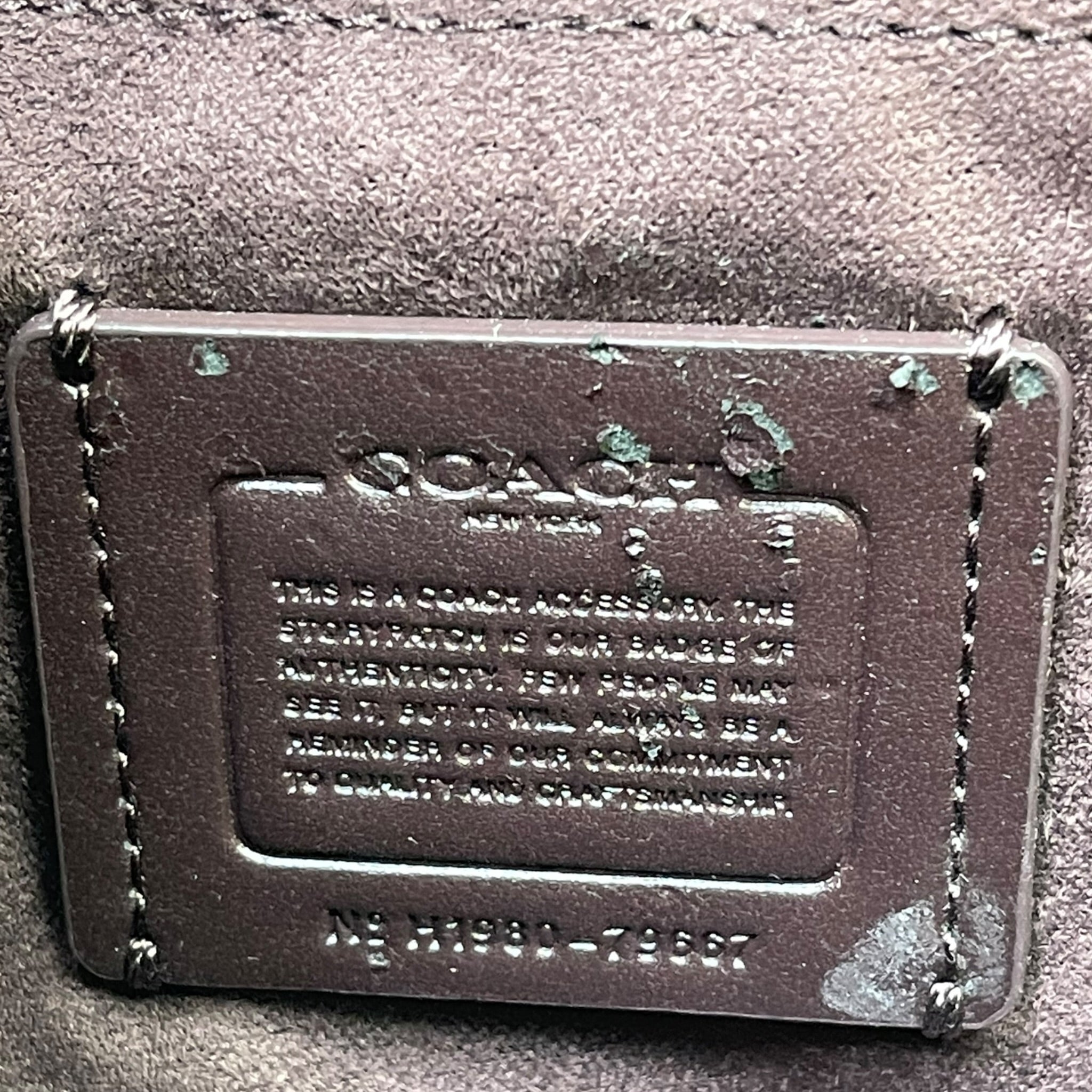 Coach Marlow Turnlock Chain Crossbody Bag Metallic Leather