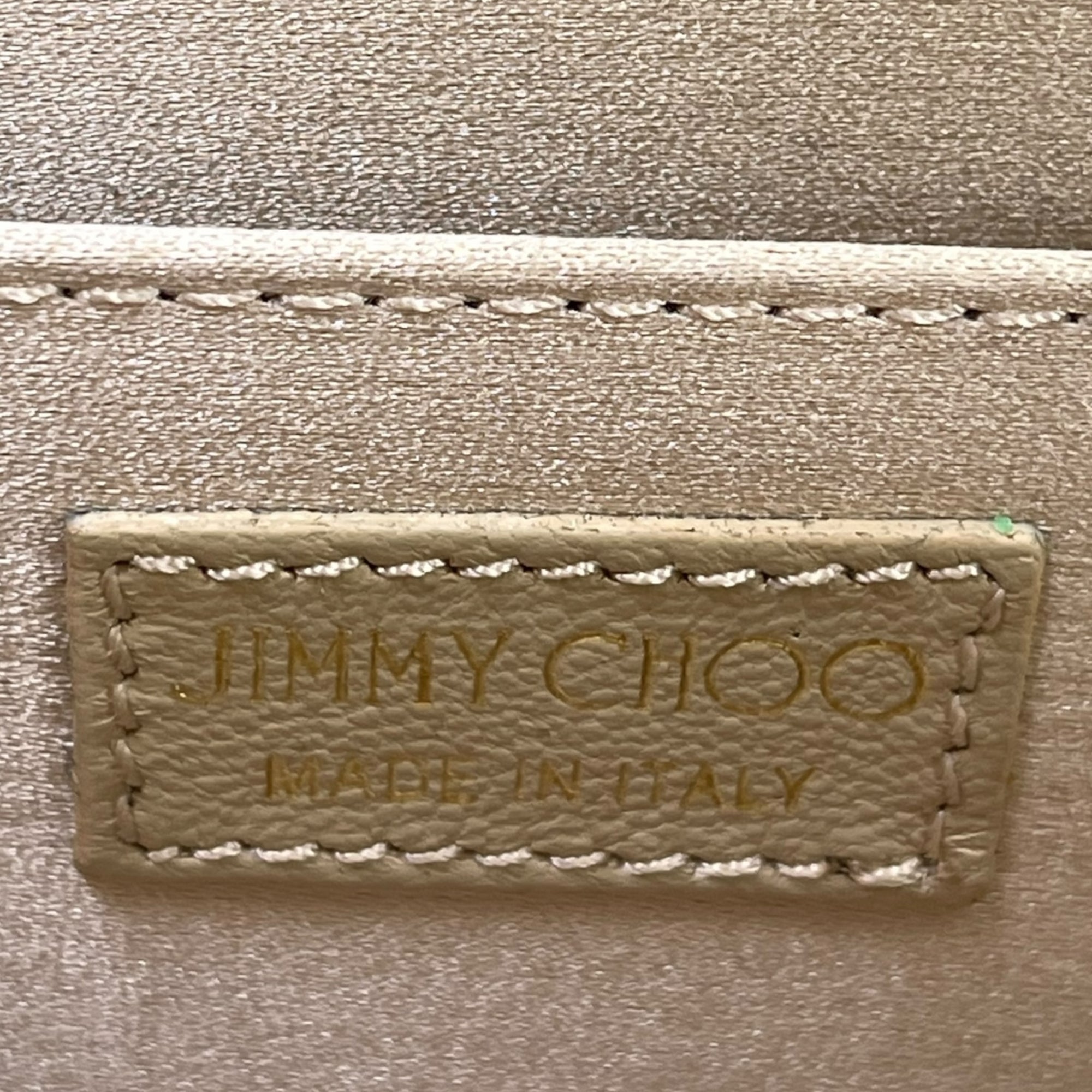 Jimmy Choo Candy Clutch Bag Acrylic Silver Glitter