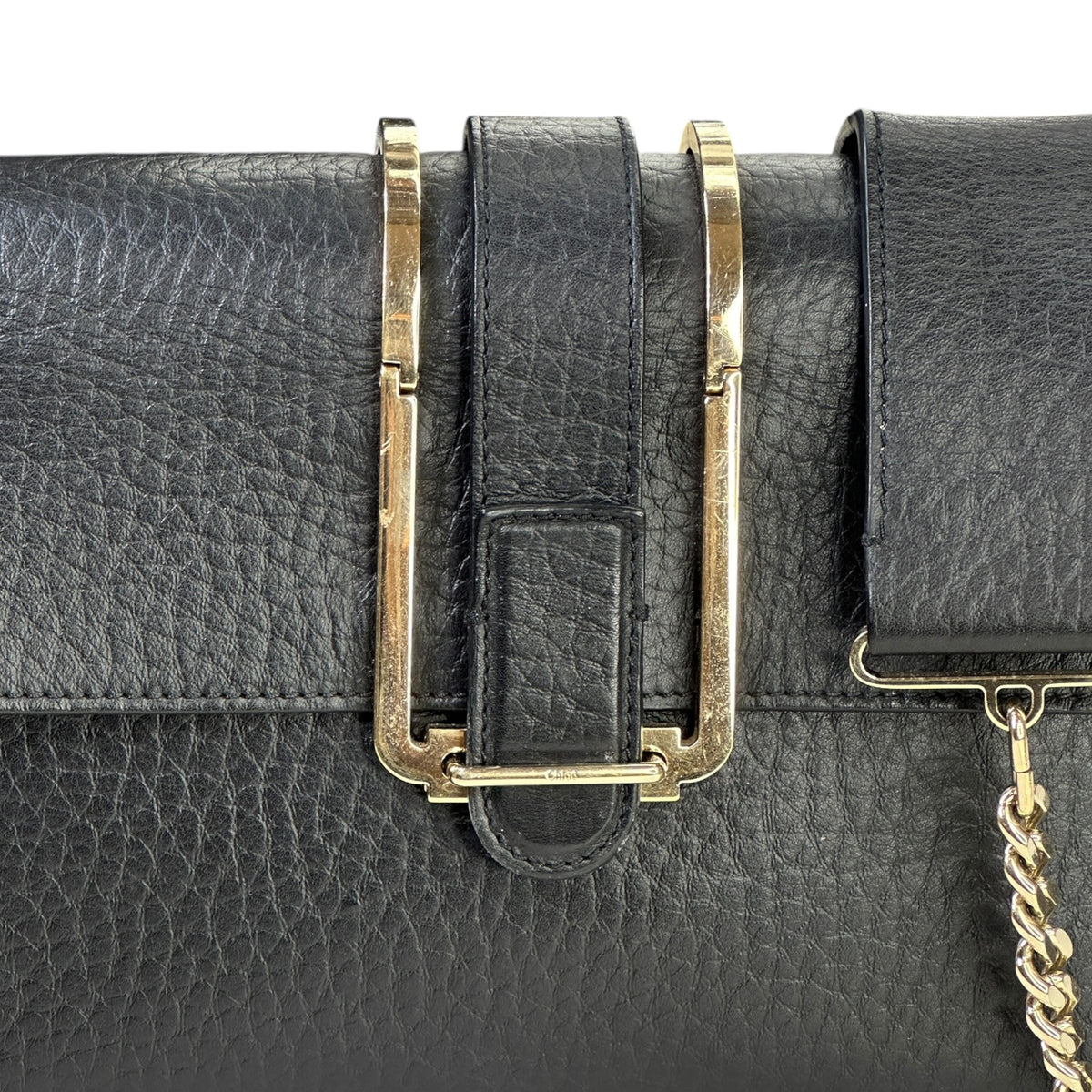 Chloé Bronté Small  Black Leather Flap crossbody Bag