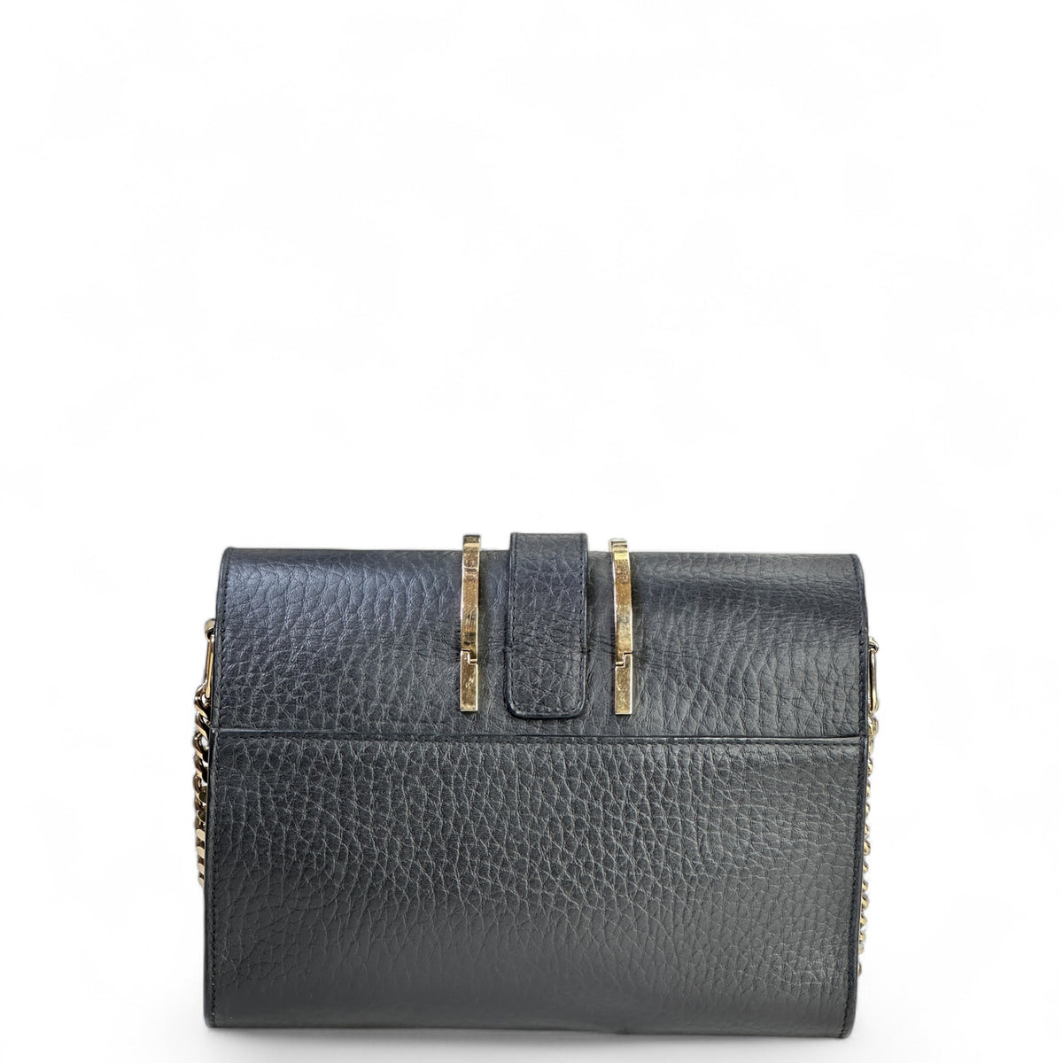 Chloé Bronté Small  Black Leather Flap crossbody Bag
