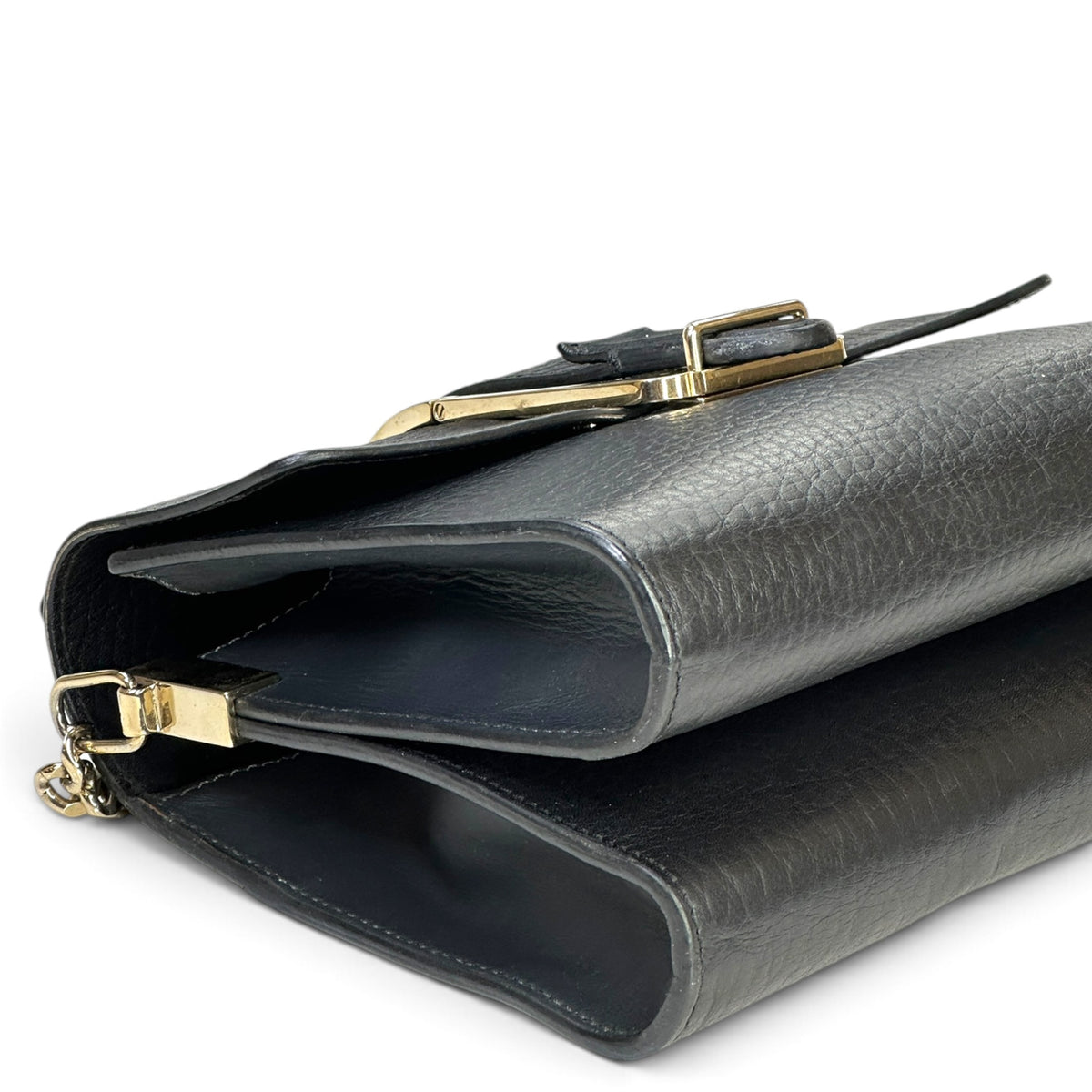 Chloé Bronté Small  Black Leather Flap crossbody Bag